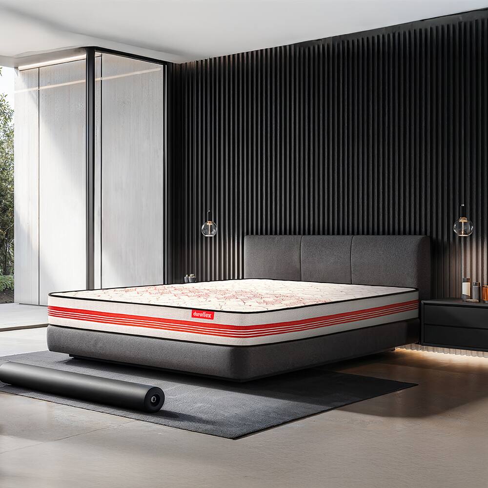 Propel 3 Zoned NRG Layer Medium Firm Pocket Spring Mattress with Zero Motion Transfer (75 x 72 in, 7 Inches) - Duroflex