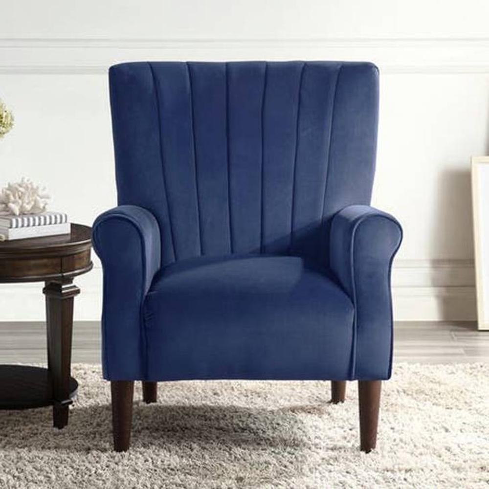 Maxo Accent Chair in Blue Colour