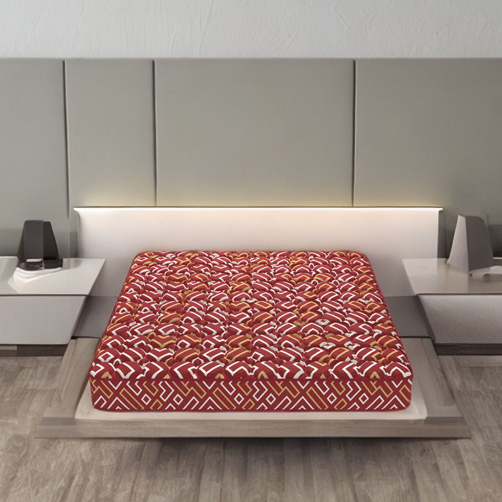 Prism Essential With NIVF Technology 4 Inch King Size High Density (HD) Foam Mattress (84X70 Inches), SoftRelax Mattress  PU Foam with Quilted Fabric  Double-Sided Usable - Coirfit