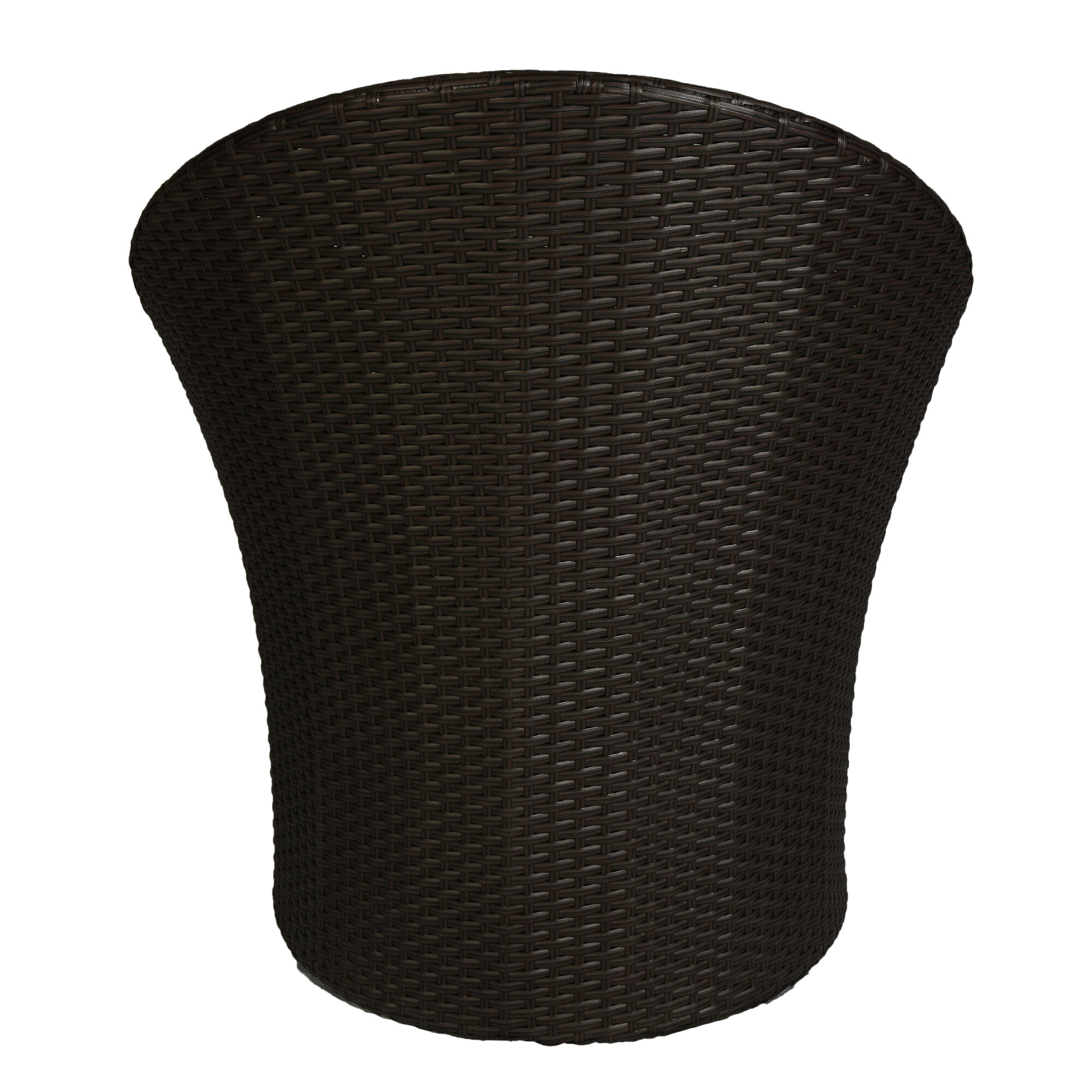 Sydney Wicker Table And Chair Set In Brown Dual Tone Finish