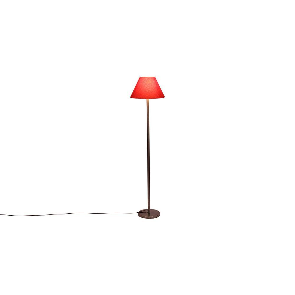 Deance Orange Cotton Shade Floor Lamp