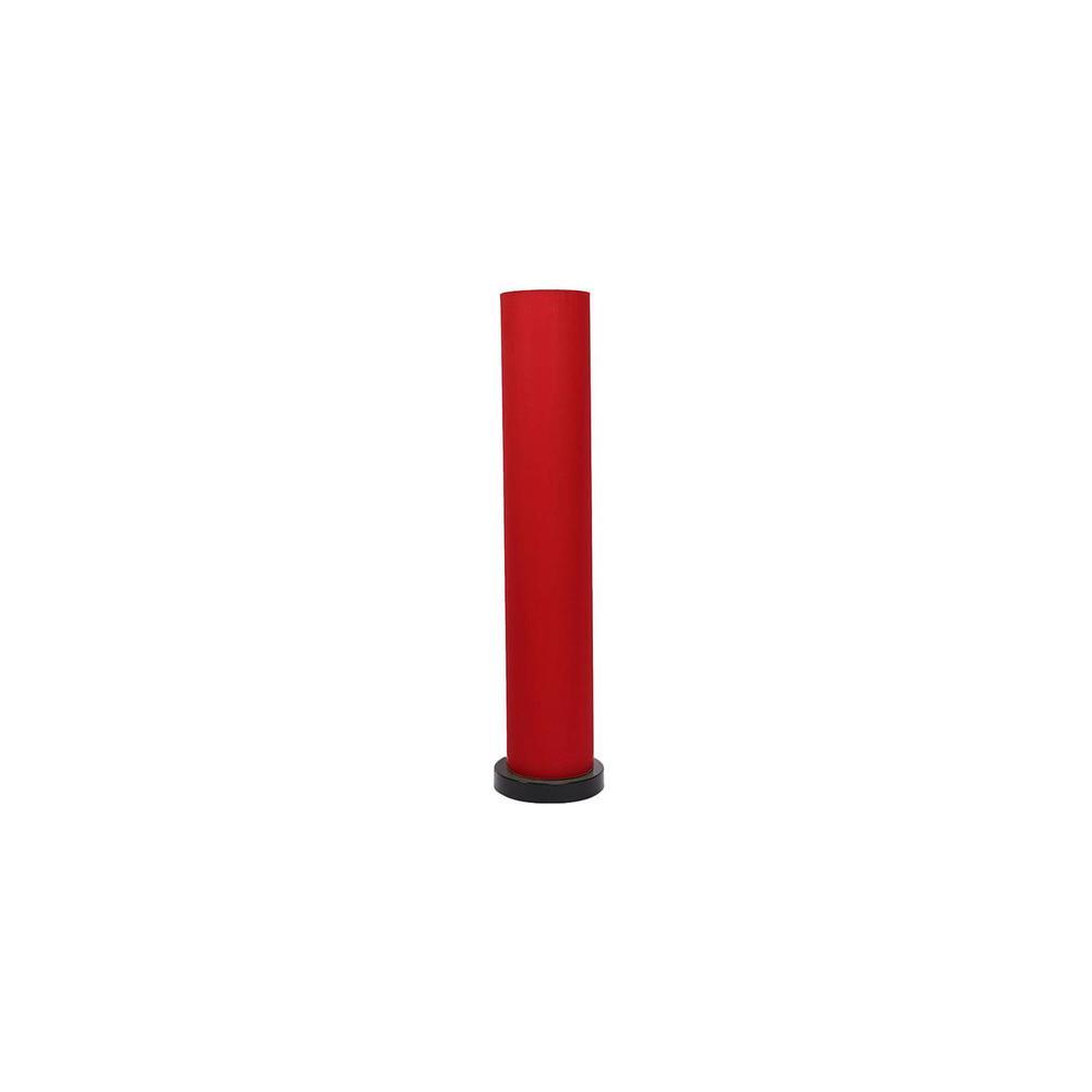 Charlee Red Cotton Shade Floor Lamp