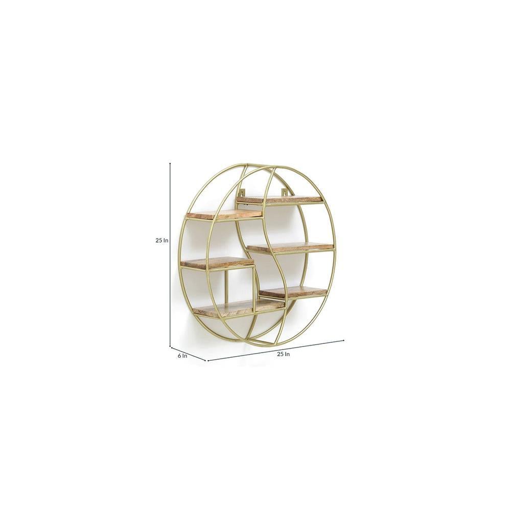 WOODENMOOD Round Wall Rack
