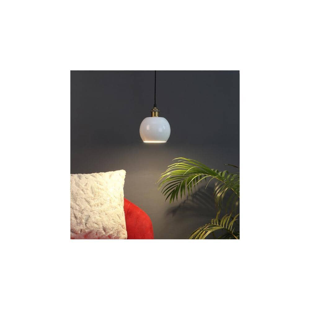 Formul White Metal Hanging Light