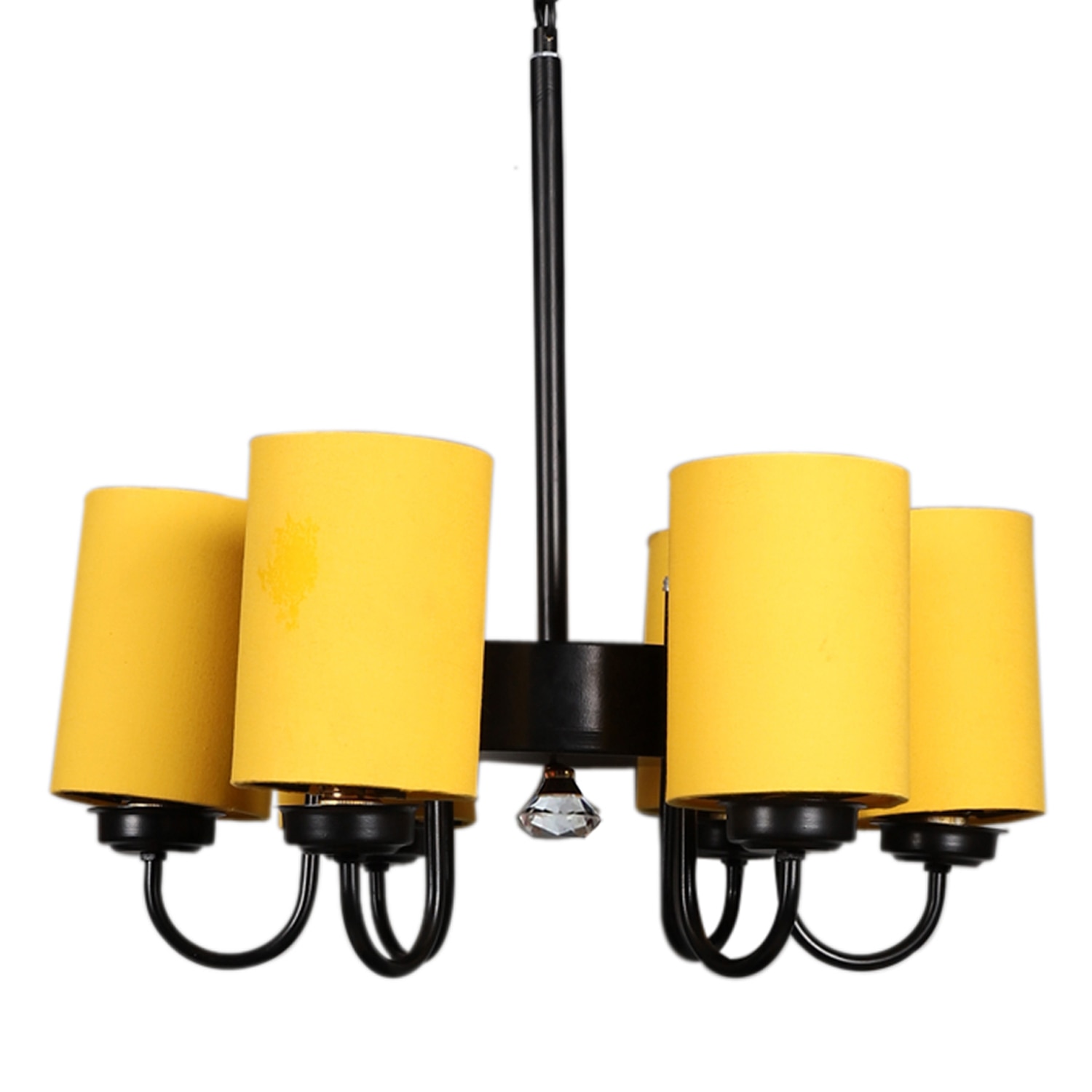 Devansh Steel Wall Mounted Lamp With Beige Jute Shade