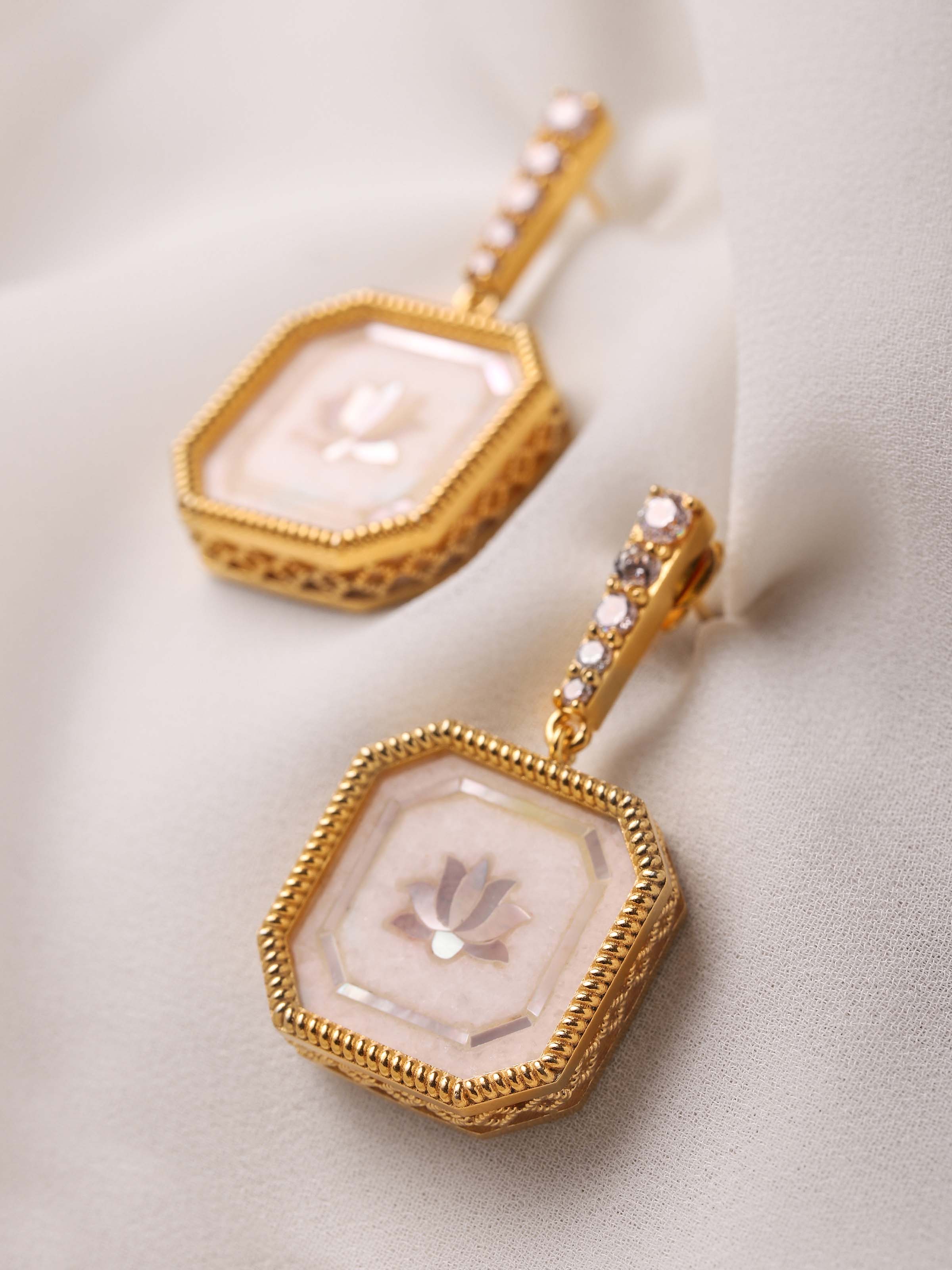 Parchinkari Silver Drop Earrings