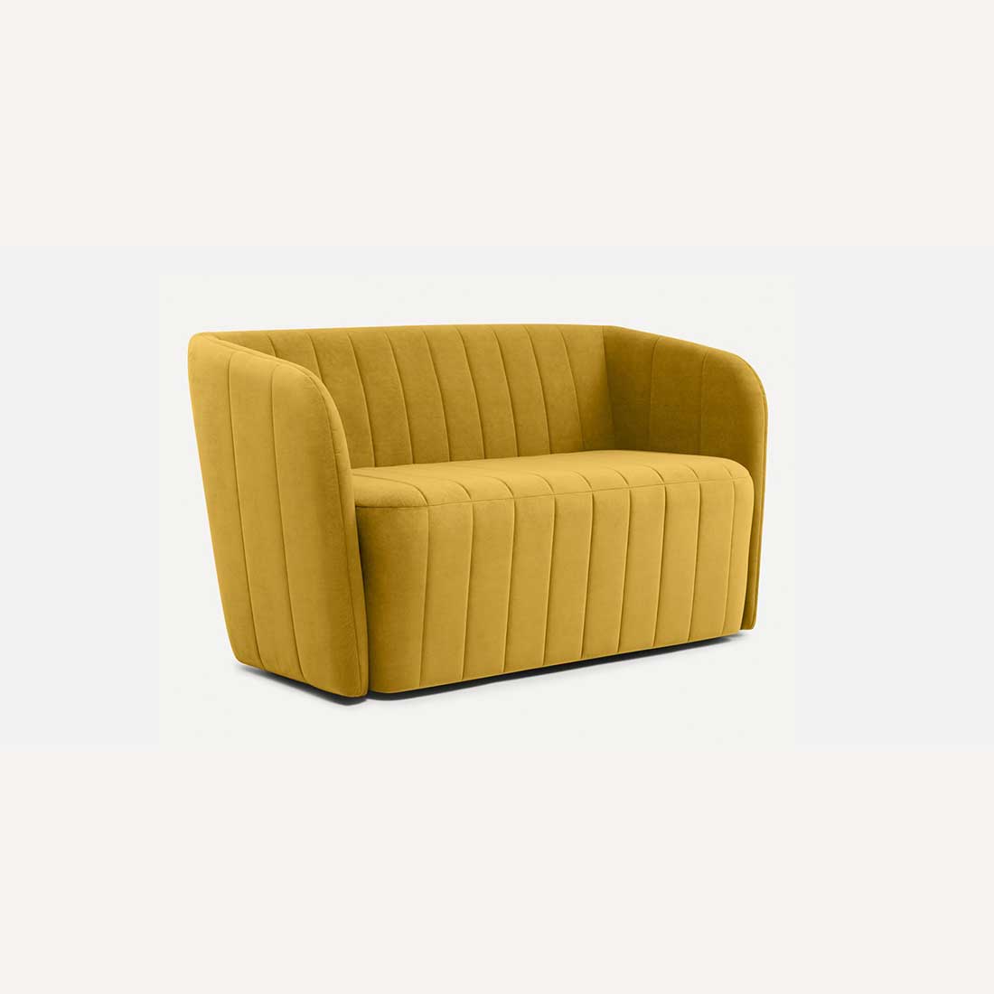 Candler Fabric Sofa (Yellow)