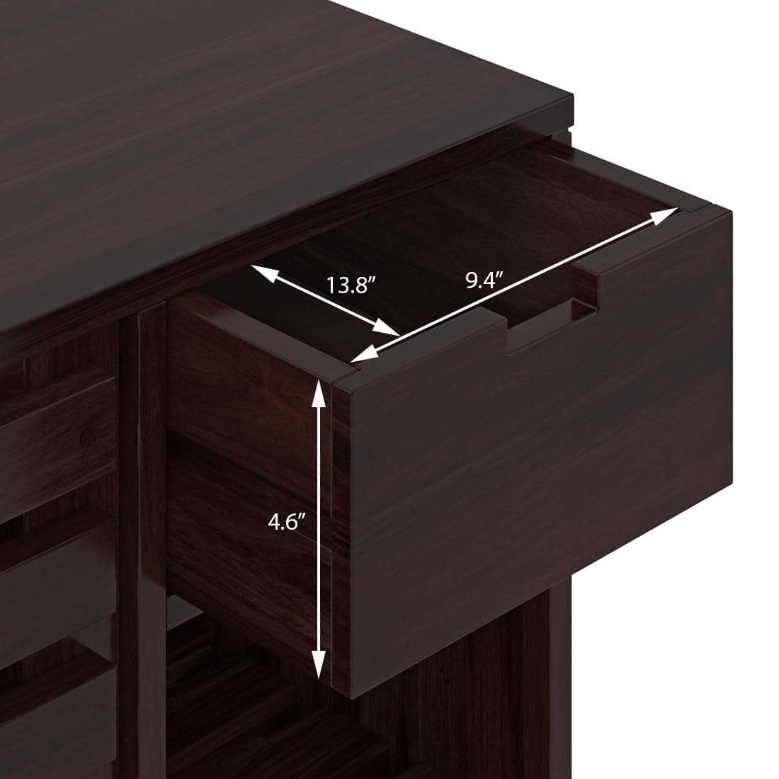 Madden 14 Pair Shoe Rack in Mahogany Finish