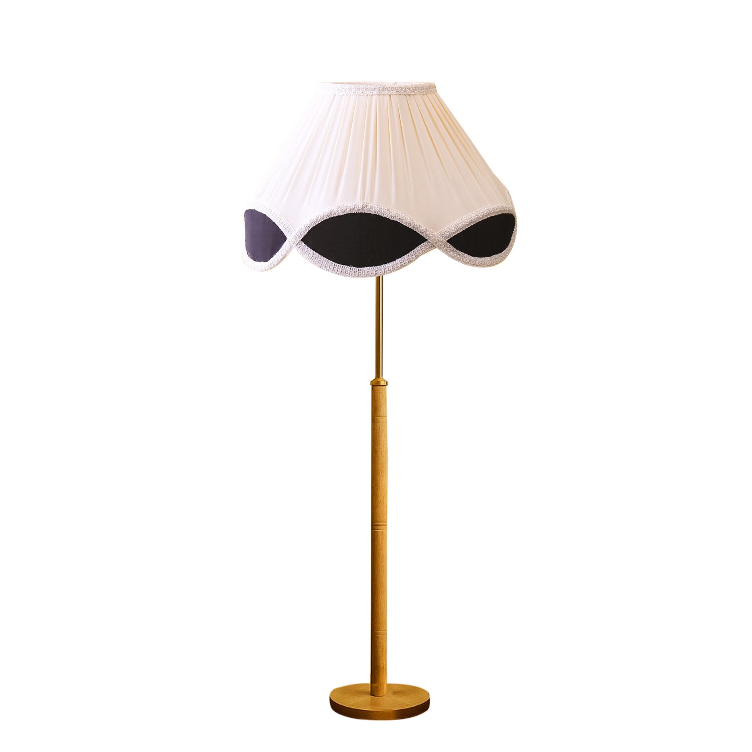 Devansh Wood & Metal Floor Lamp