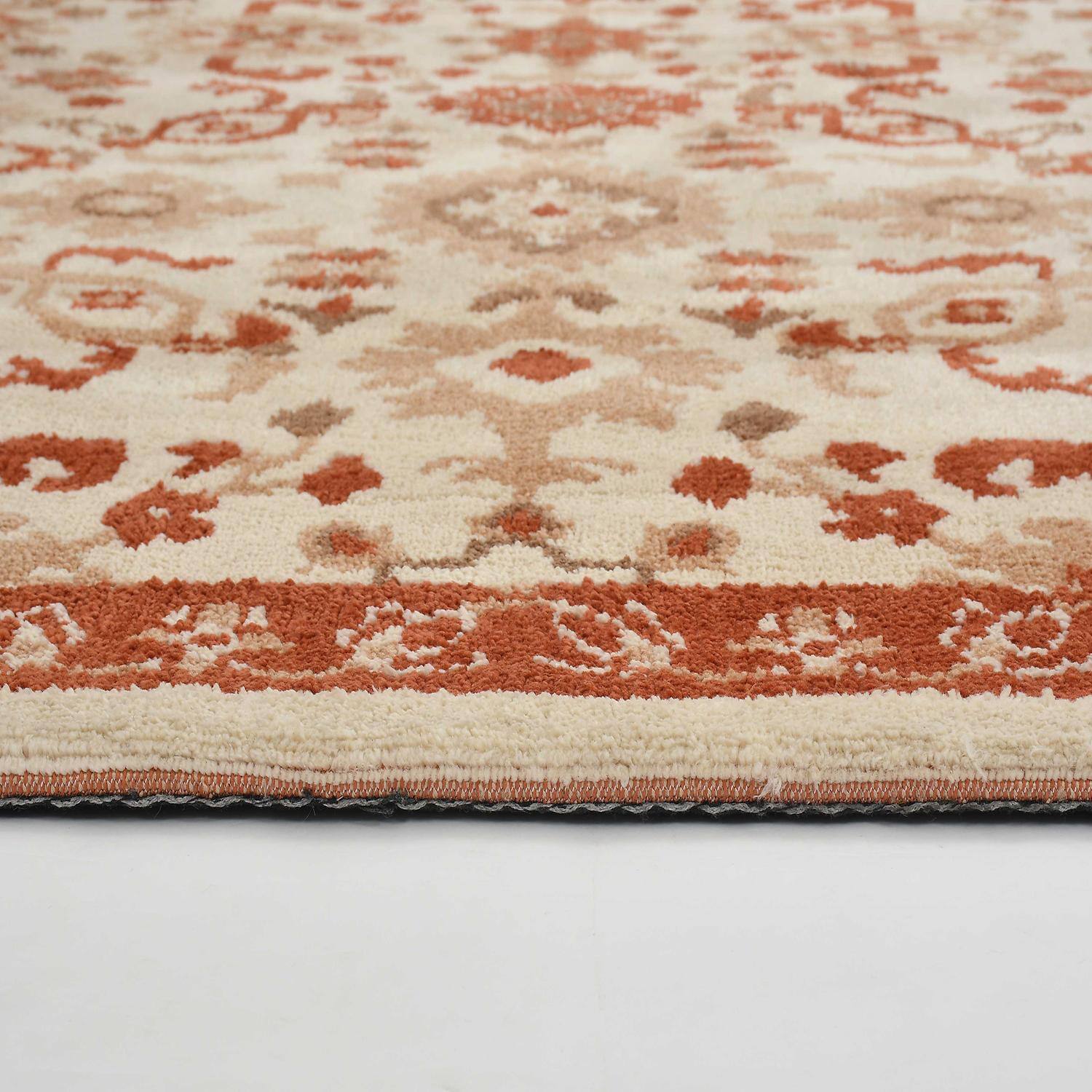 Multicolor Traditional Machine Made Polyester 3 X 5 Feet Carpet