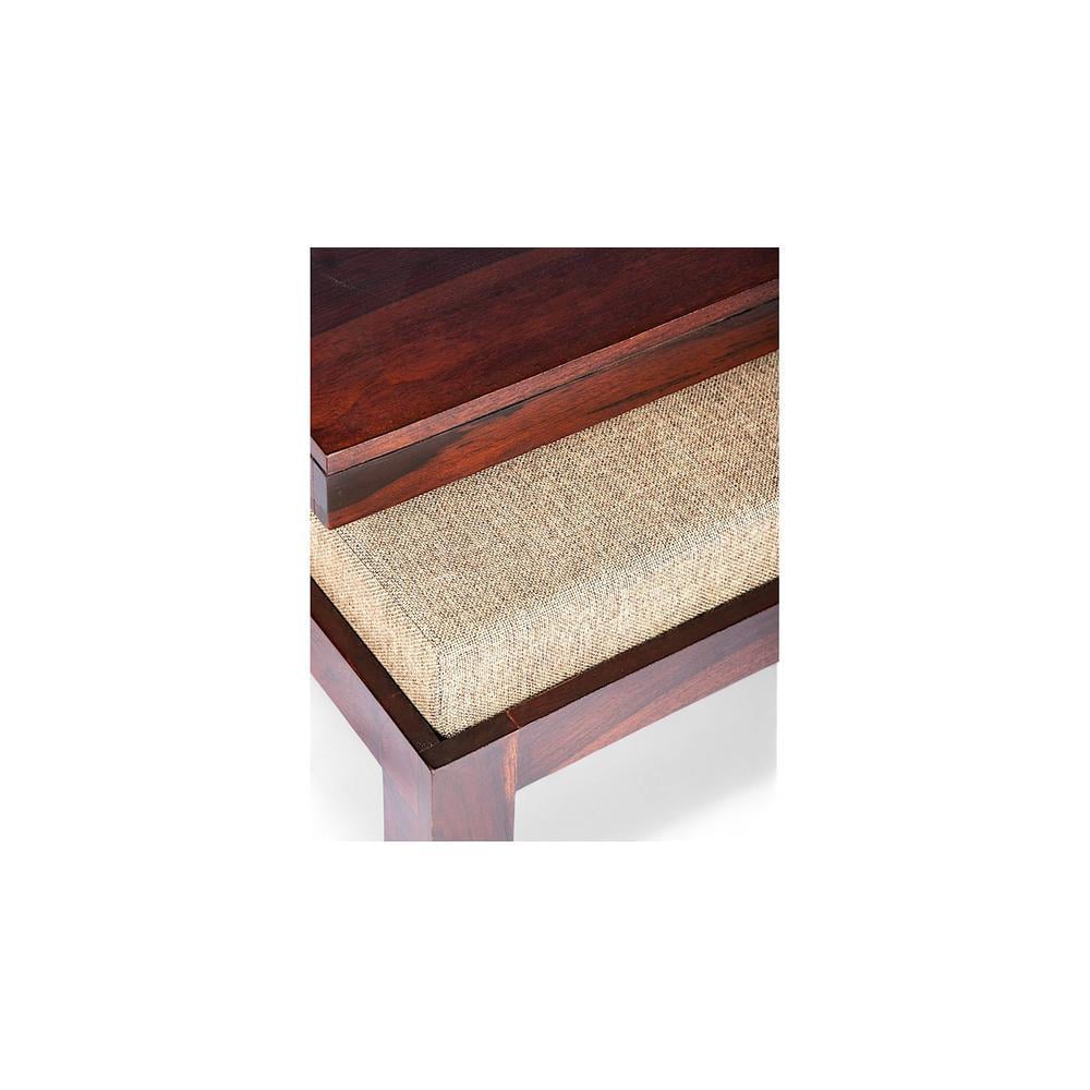 Irish Sheesham Wood 2 Seater Coffee Table Set In Walnut Finish