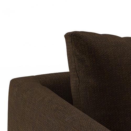 Florence Premium 2 Seater Fabric Sofa in Dark Earth Colour