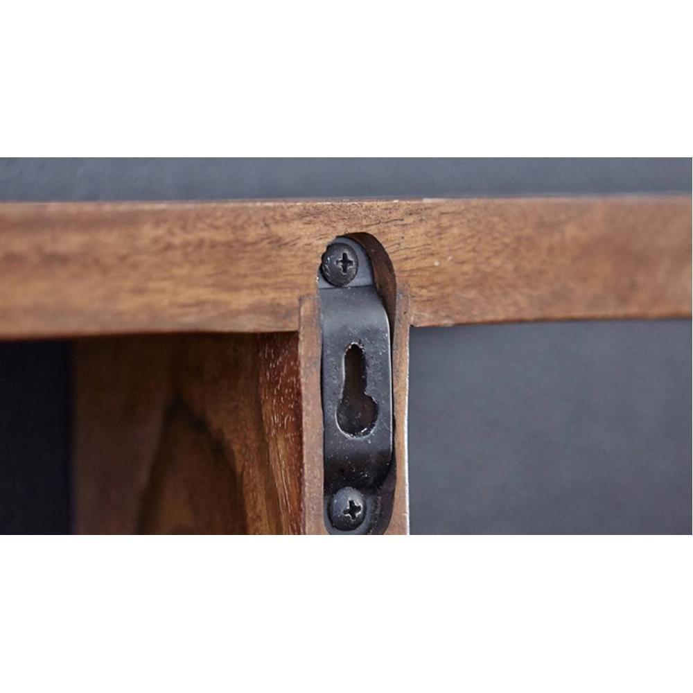 WOODENMOOD Rectangular Wall Rack