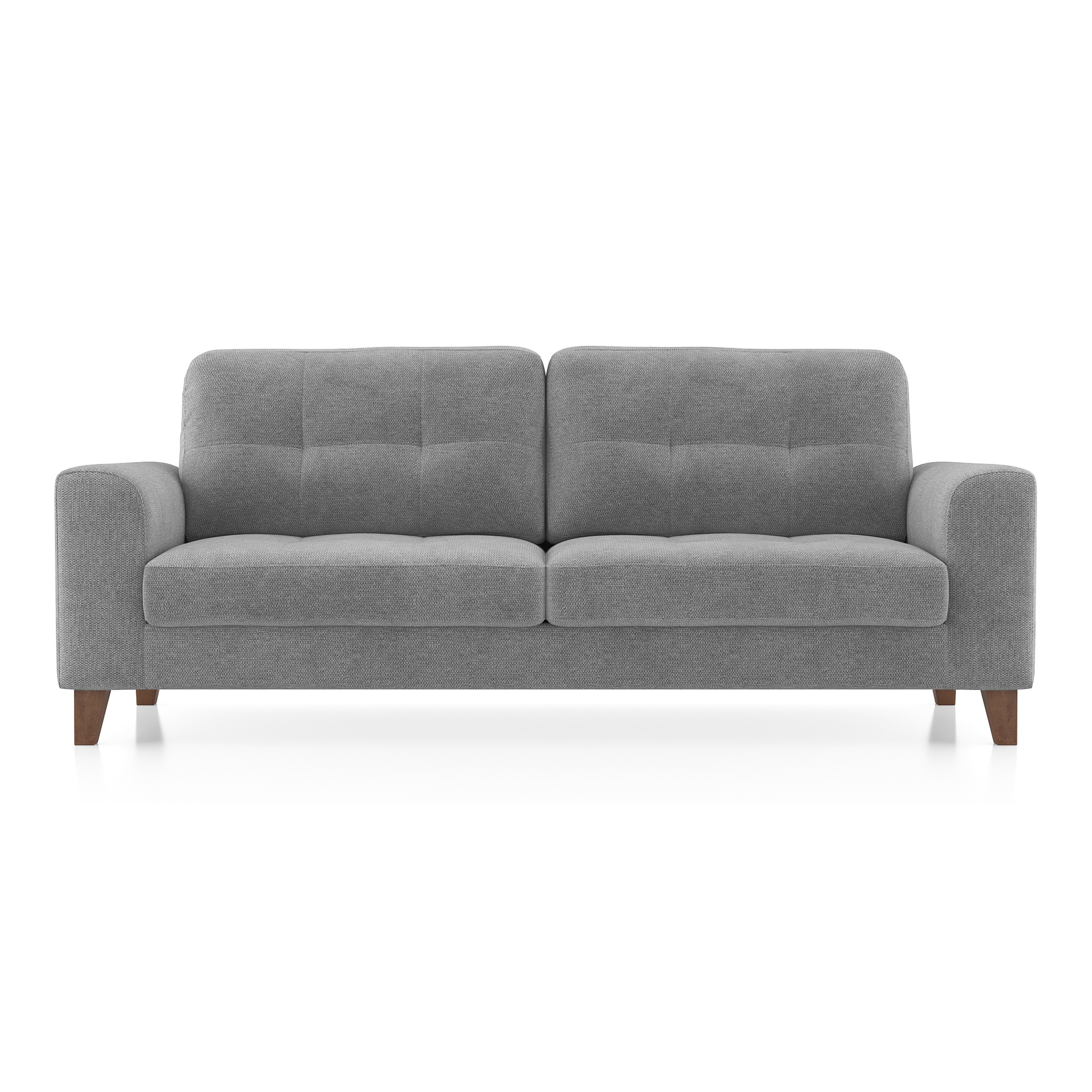 Verona Essential 3 Seater Fabric Sofa In Granite Weave Colour