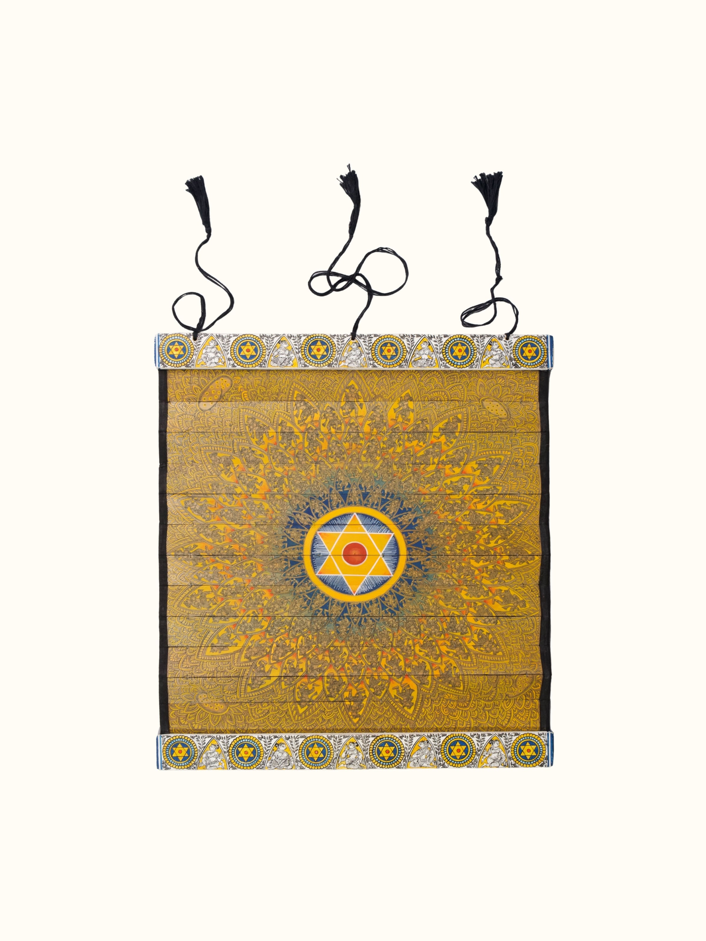 Lotus Motif Palm Leaf Engraving