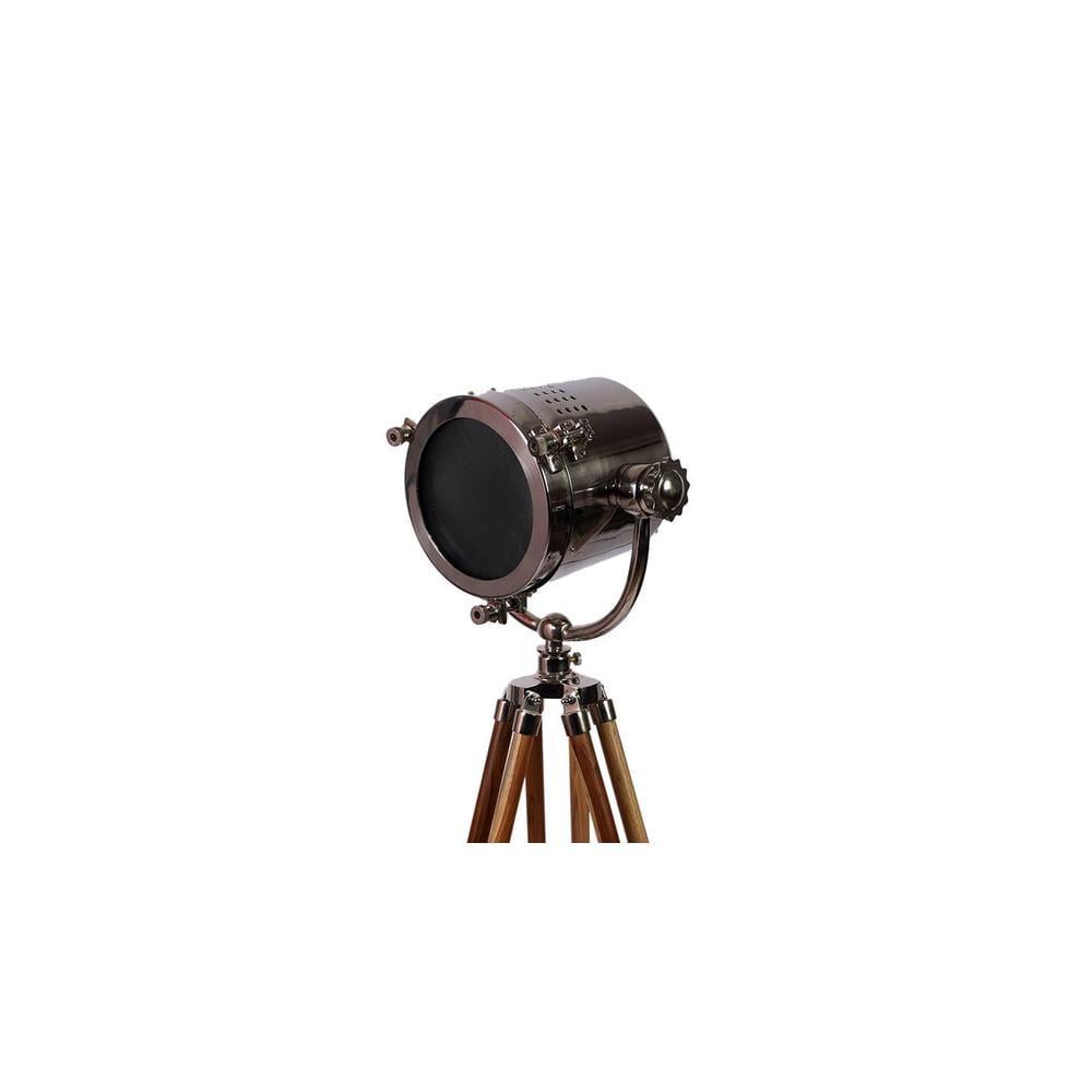 Leo Nickle Metal Shade Floor Lamp