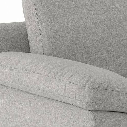 Esquel Essential 3 Seater Fabric Sofa in Vapour Grey Colour