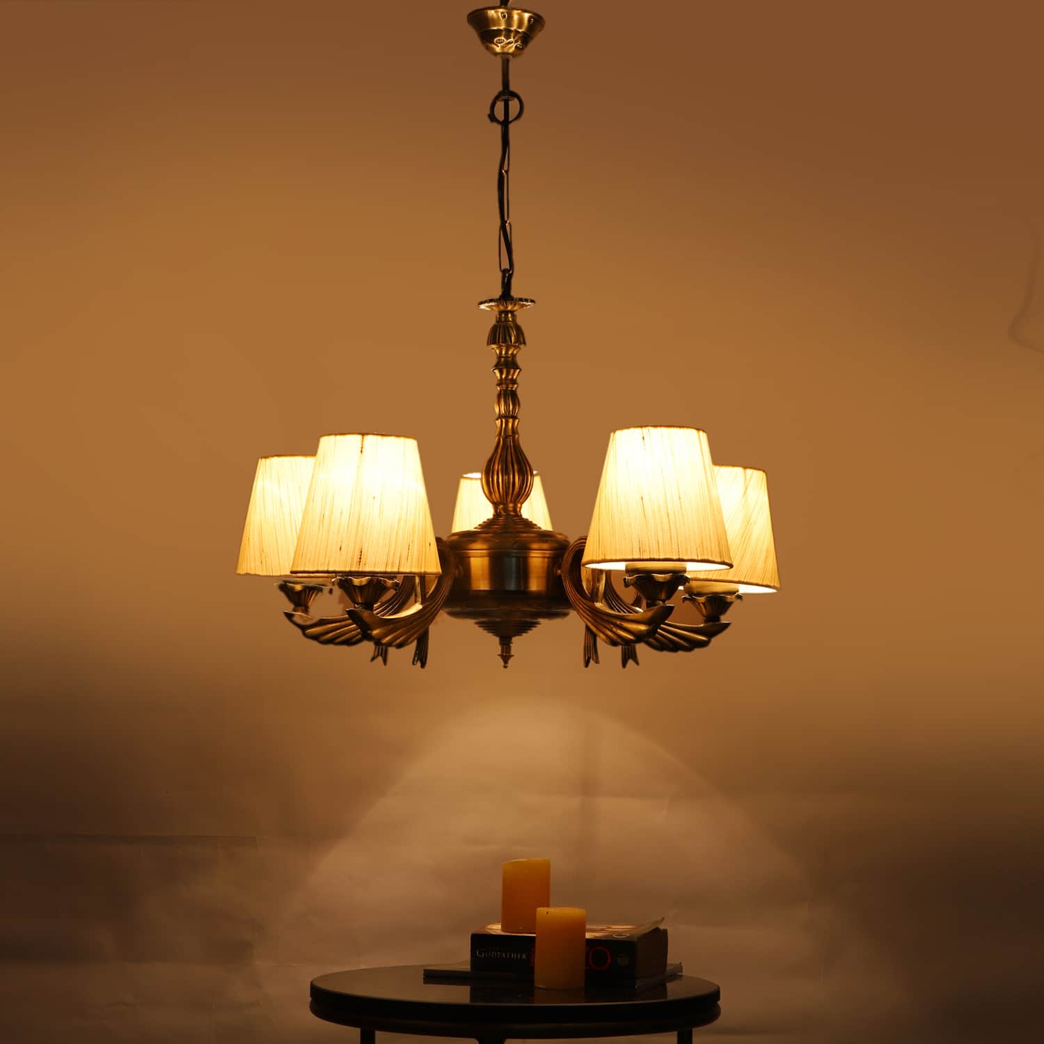 Devansh Metal Electric Wall Light in Red Colour with Red Shade Count of 1 Light