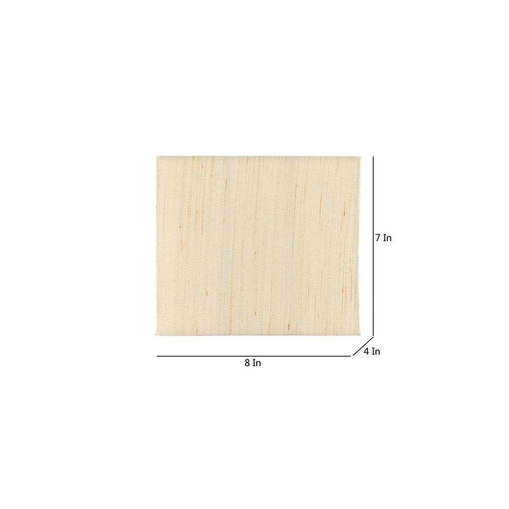 Leighanna Off White Fabric Wall Light