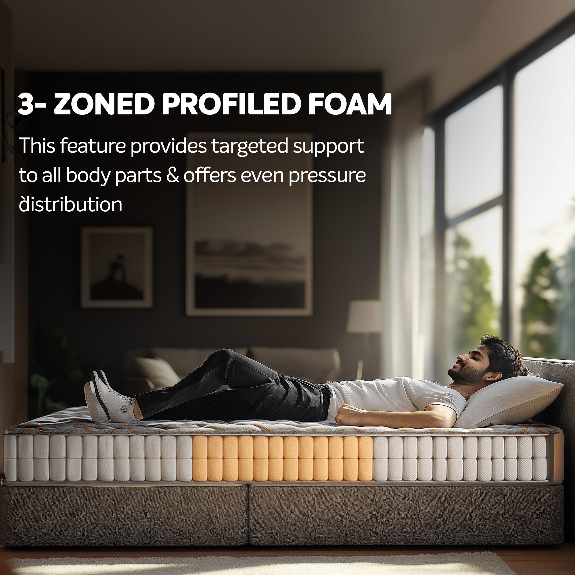 Sleepwell Spinetech Classic Mattress 8 inch Single High Resilience (HR) Foam Mattress (L x W: 75 inch x 30 inch)