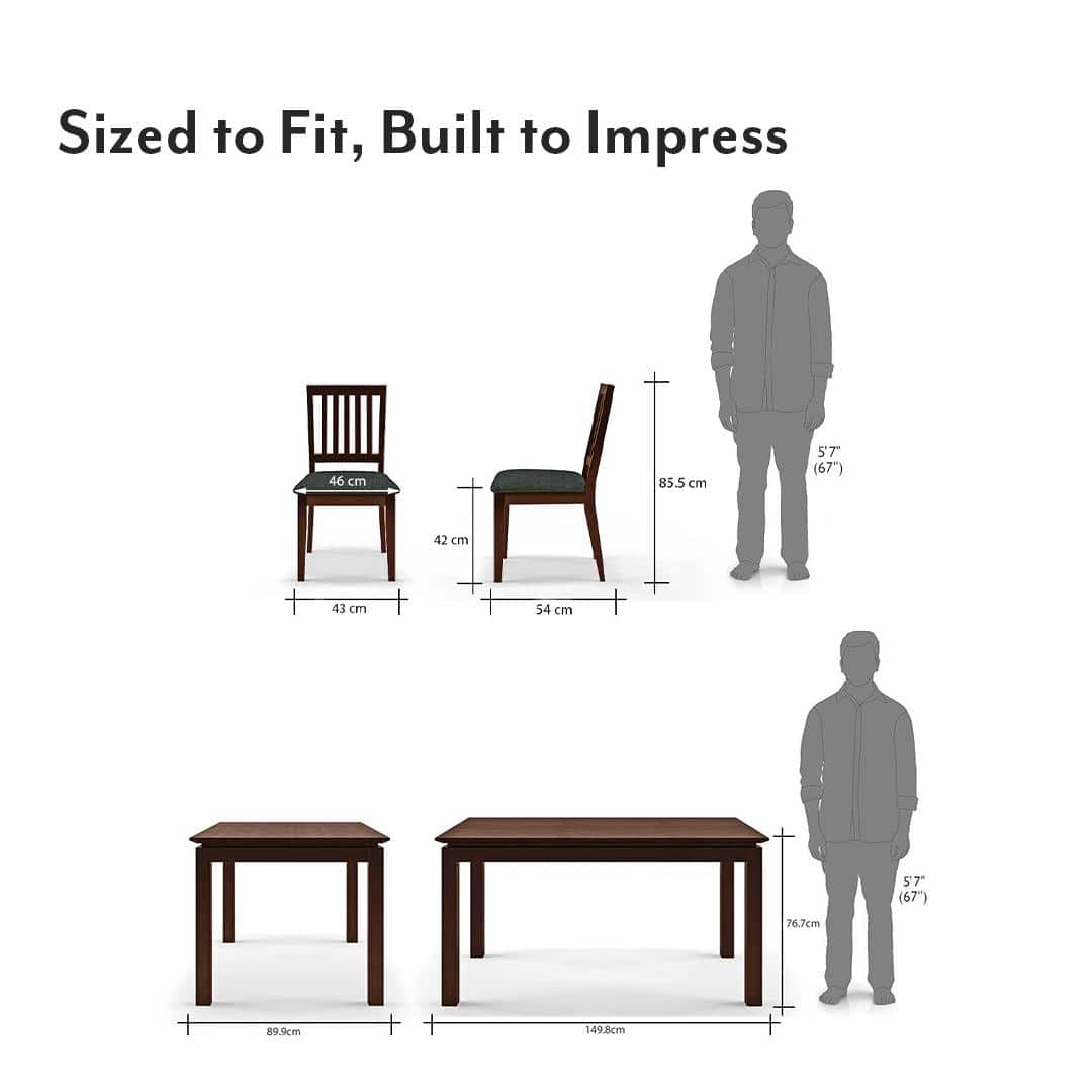 Diner 6 Seater Dining Table Set