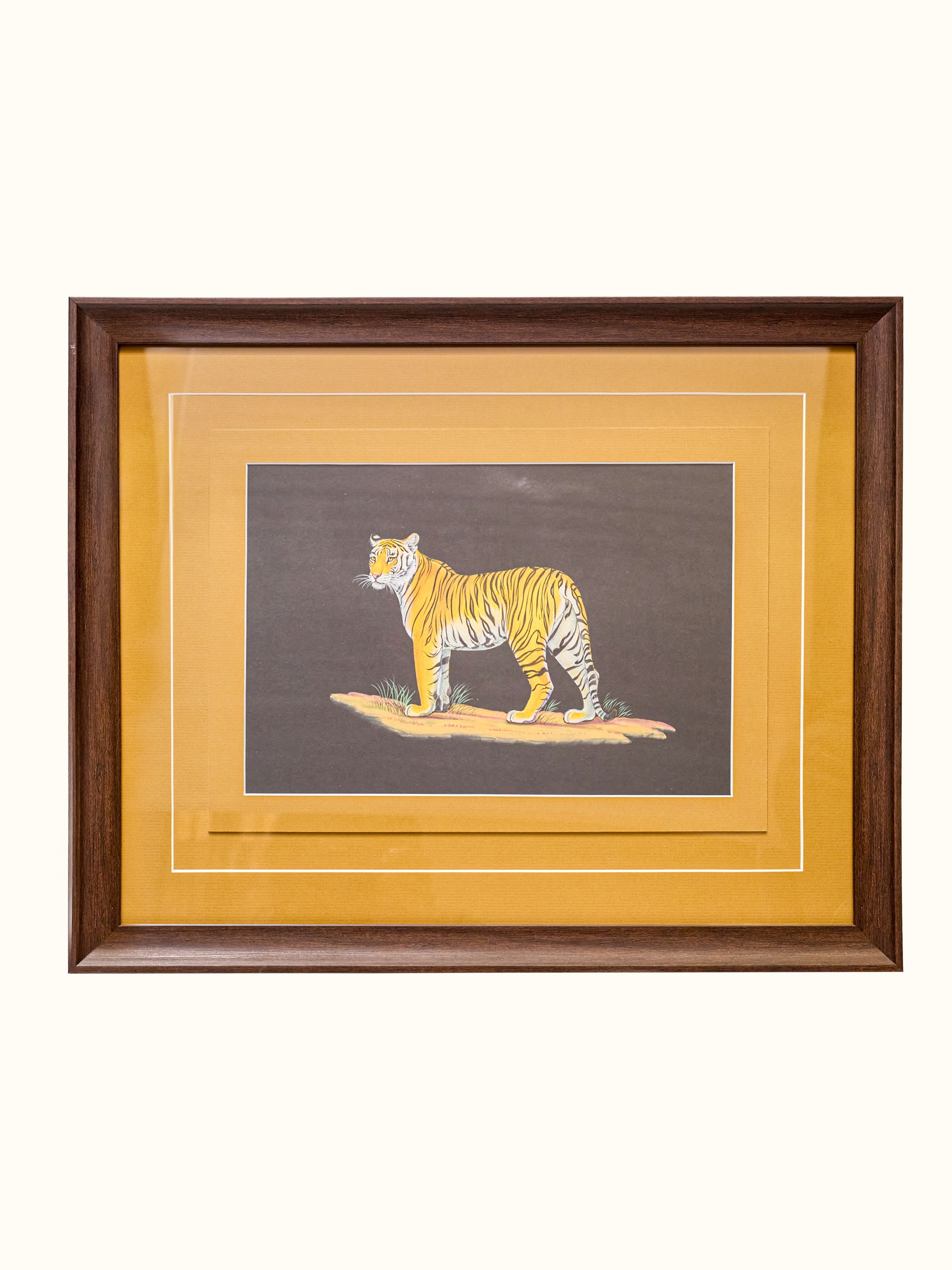 Tiger Miniature Painting