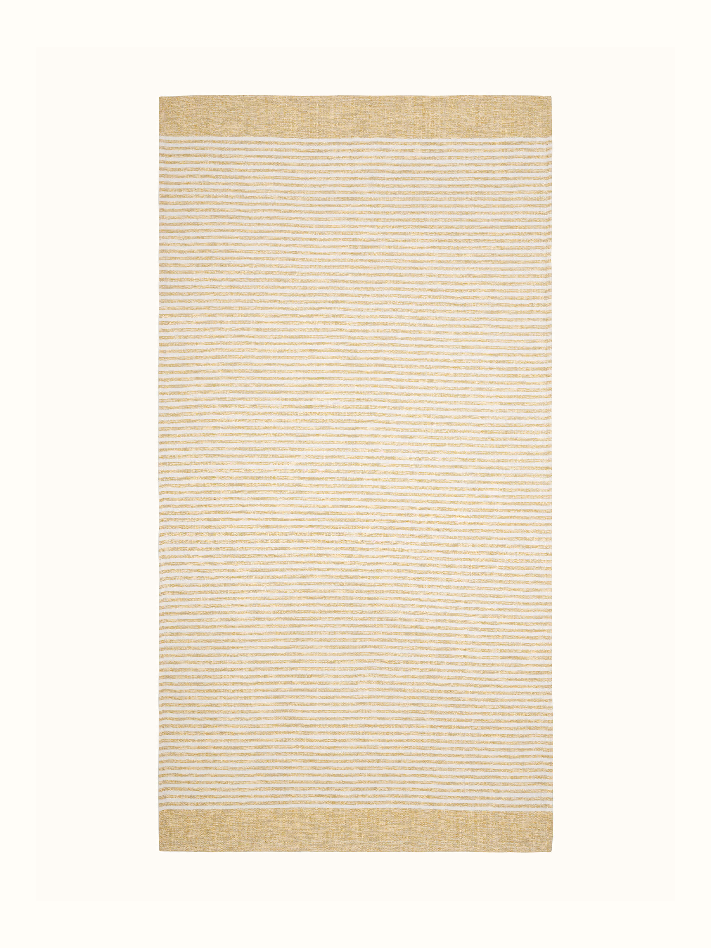 Vayana Stripe Yellow Cotton Hand Towel  (2 Pcs)