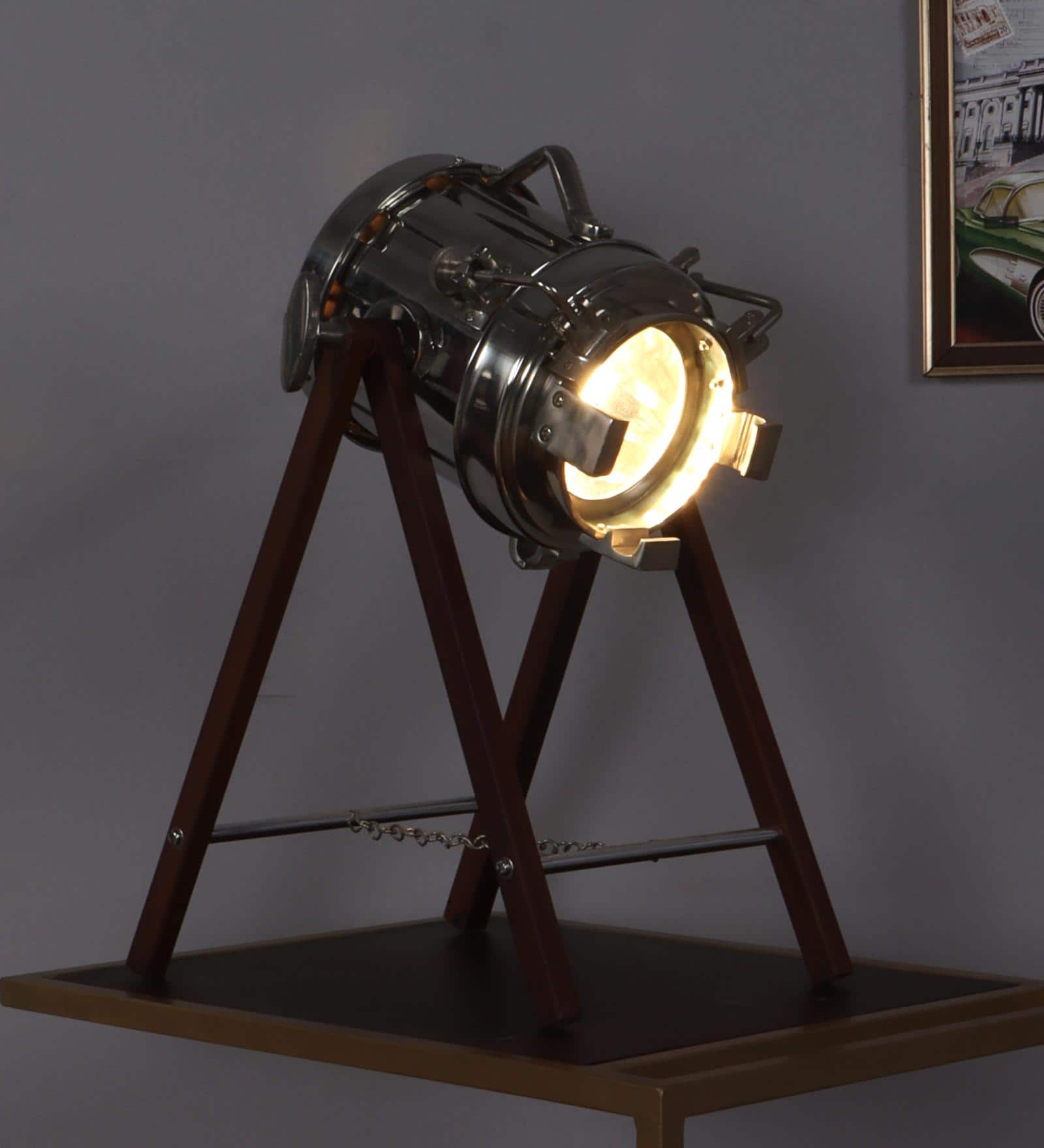 Lense Study Lamp in SS Polished Shade