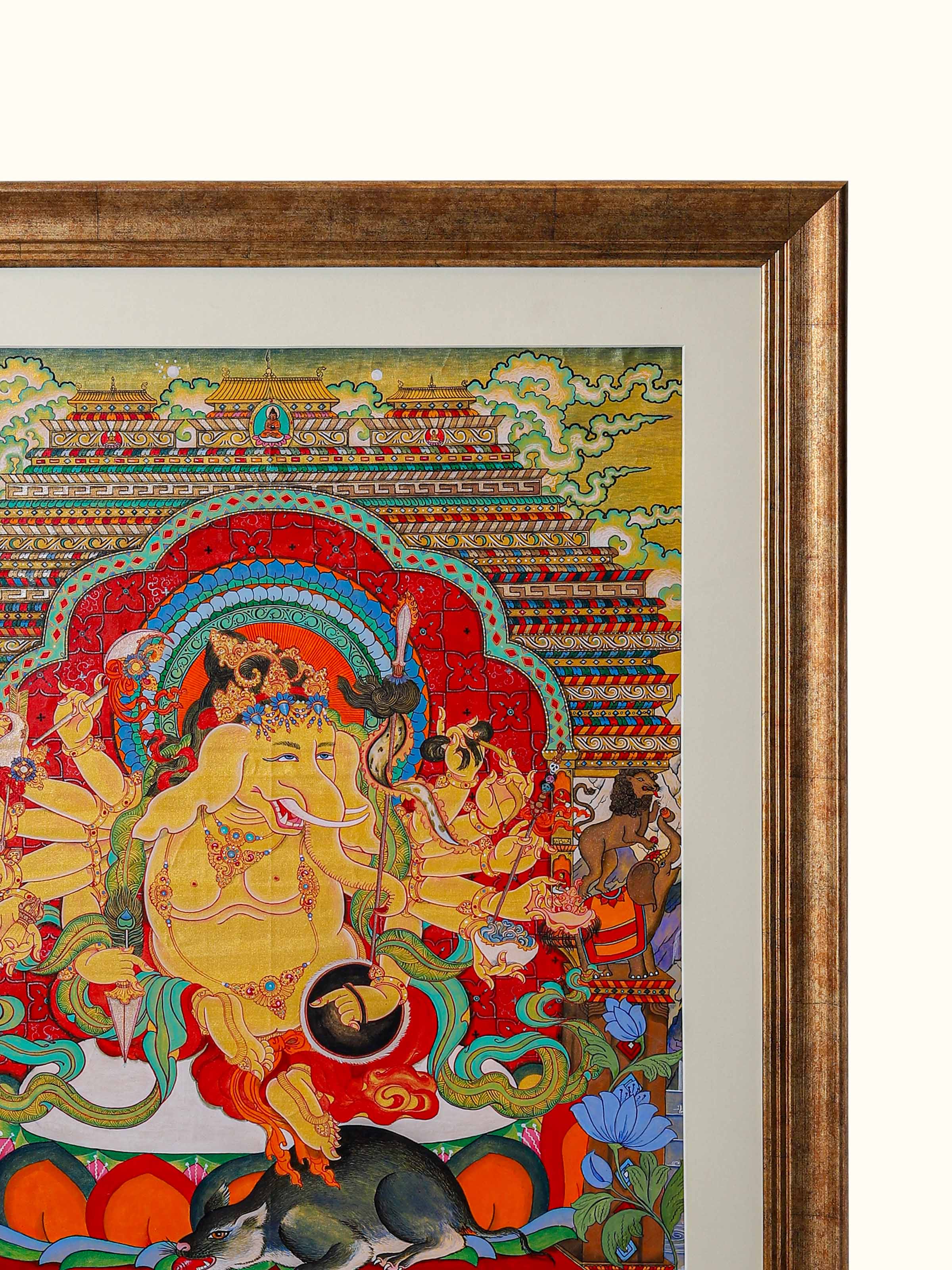 Chog Dhak Thangka Gold Painting