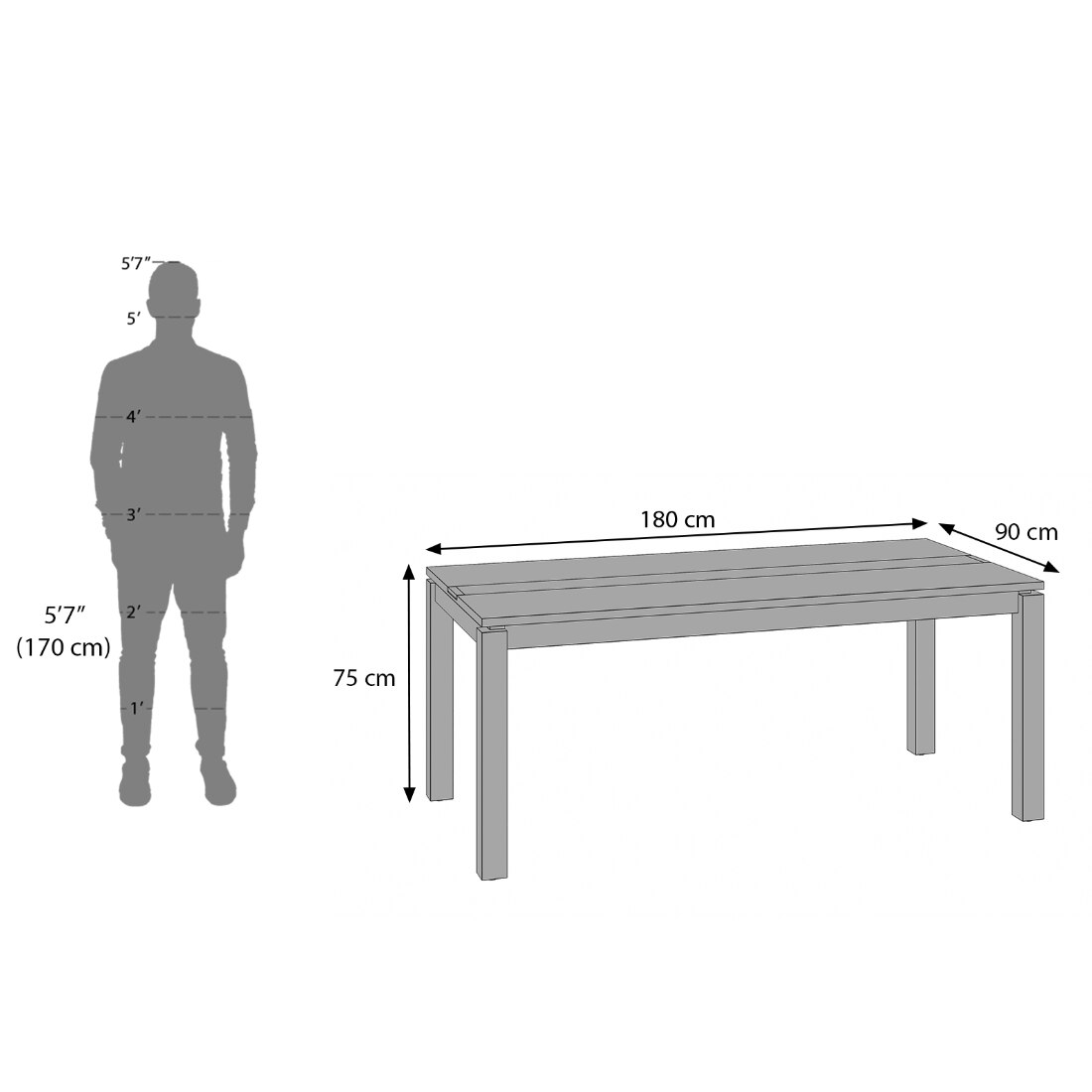 Atlas Crest Storage Solid Wood 6 Seater Dining Table With Atlas Dining Chairs Set