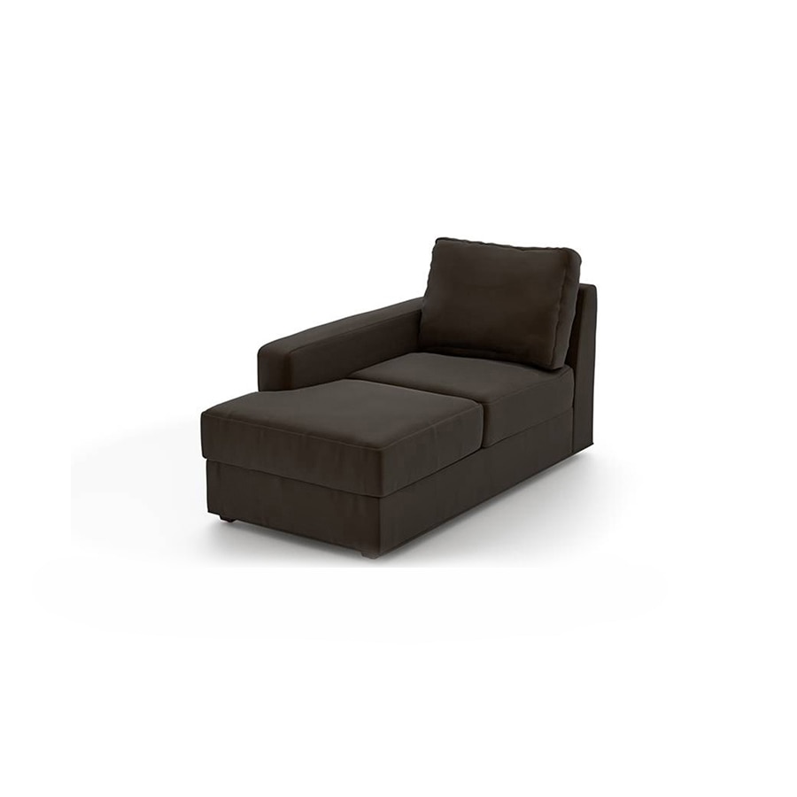 Apollo Compact Sofa (Colour : Chocolate, Cushion : Soft, Seating Capacity : Left Aligned 3 Seater + Left Aligned Chaise)