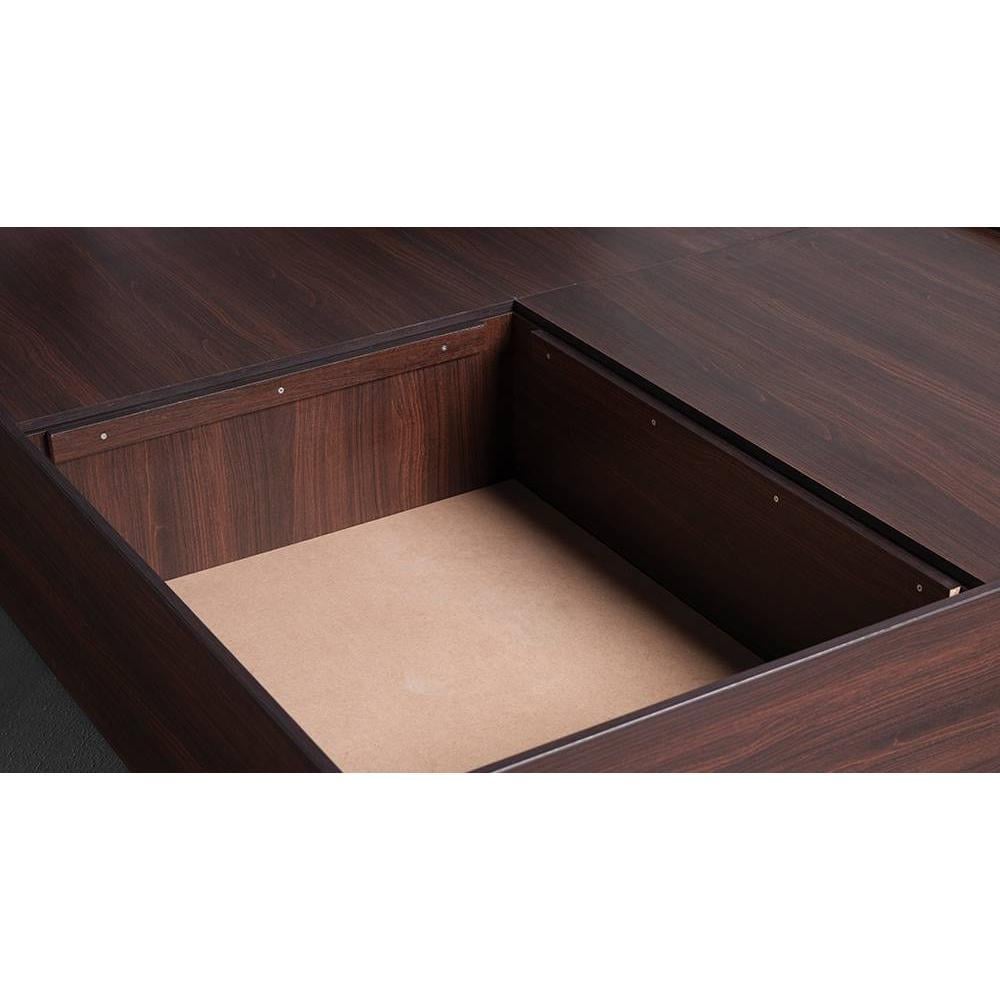Sleepyhead Bed Es | Engineered Wood Queen Size Bed With Box Storage (Chestnut Dark)