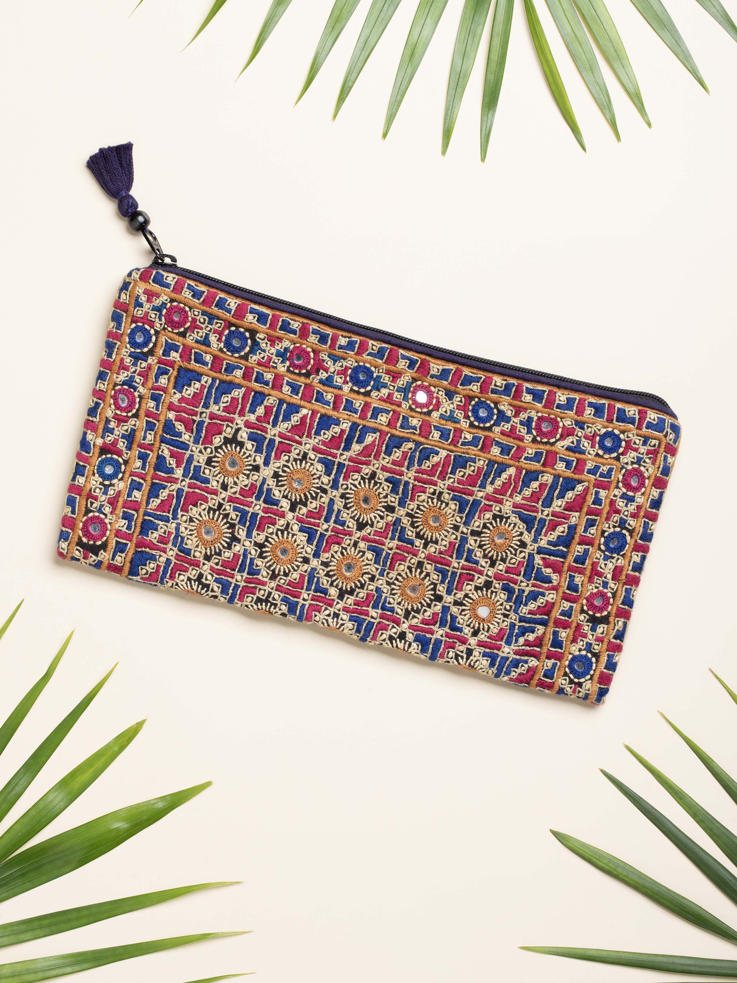 Kutchi Embroidered Clutch Bag