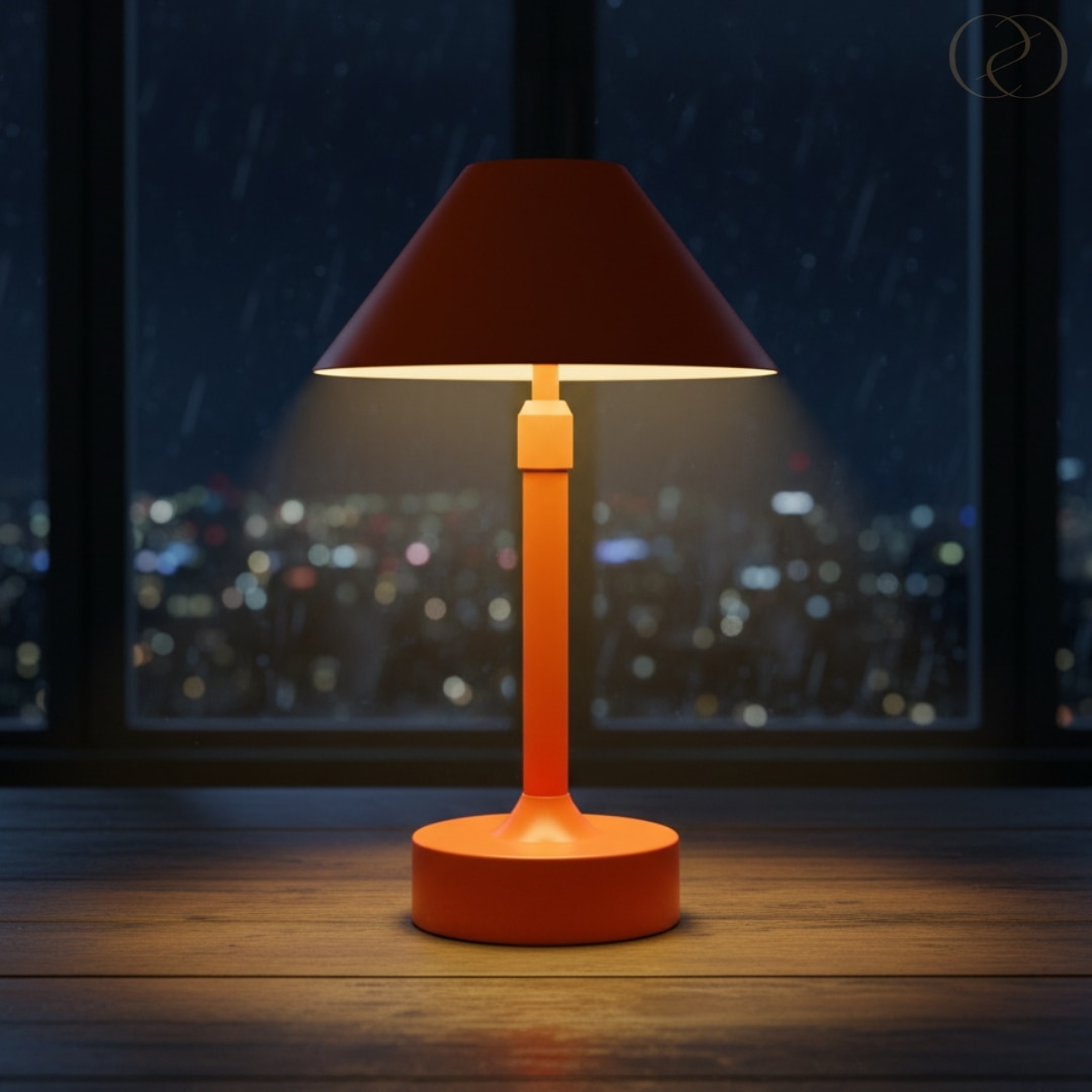 Orange Tap Lamp for Home Decoration