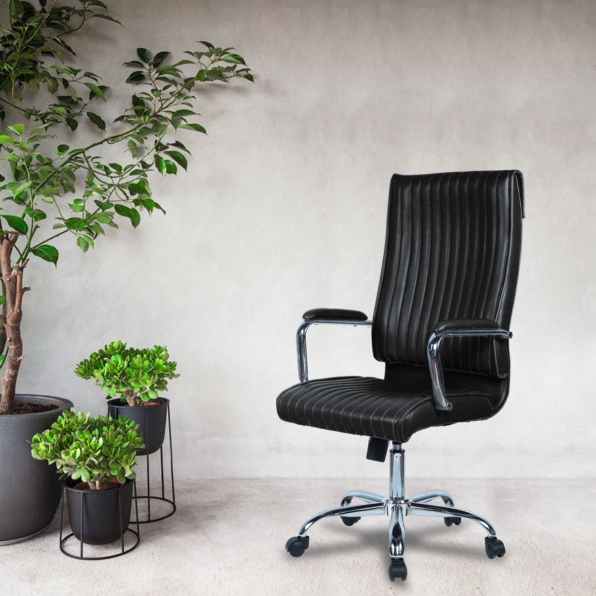 Leanoxa High Back Executive Chair in Black Colour