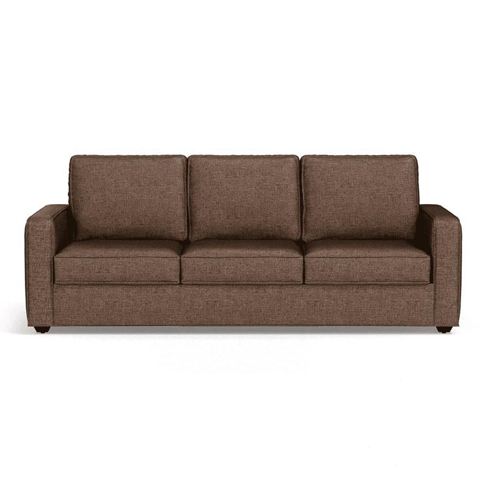 Apollo 3 Seater Fabric Sofa in Mocha Colour