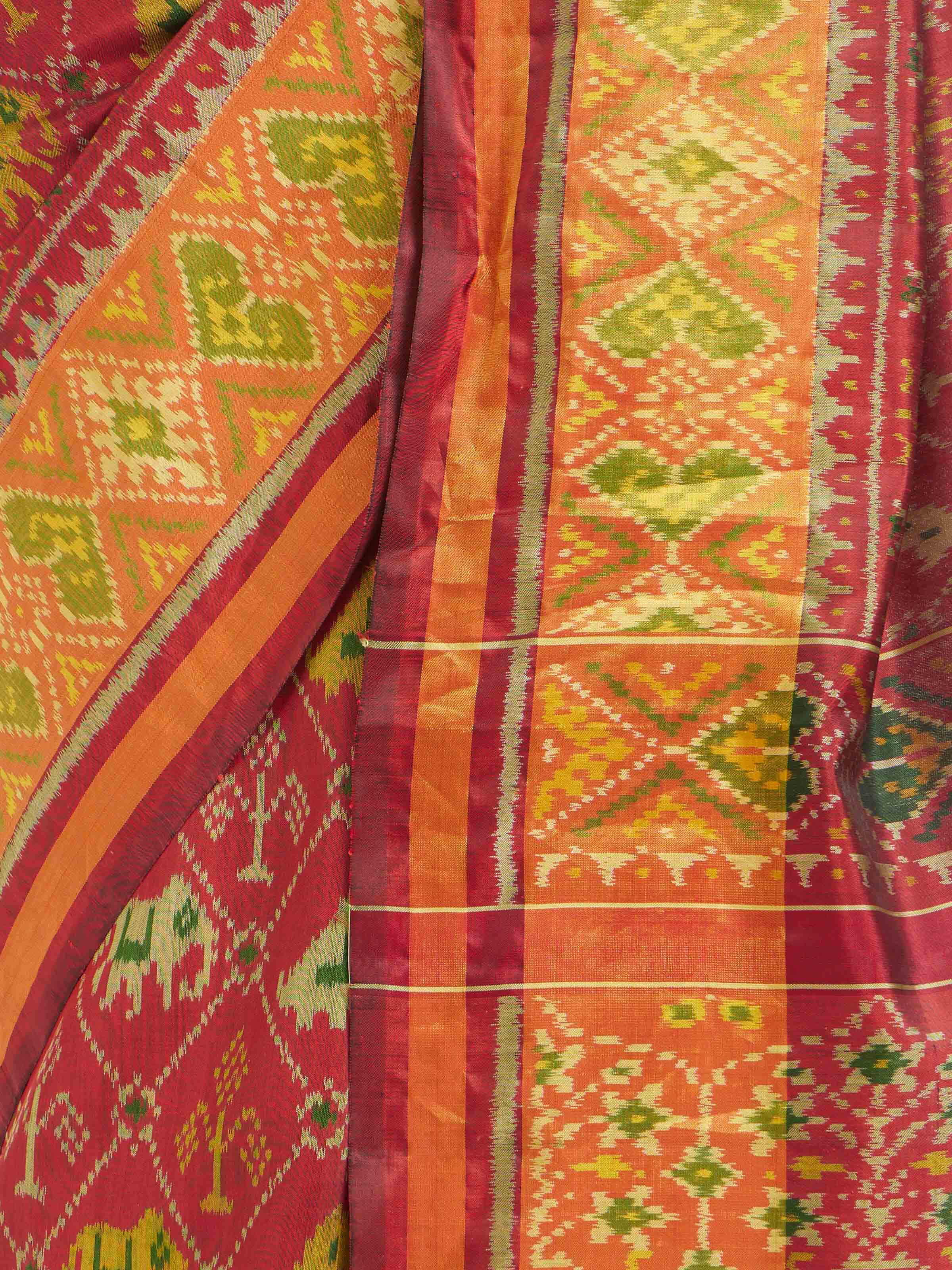 Rajkot Patola Ikat Saree