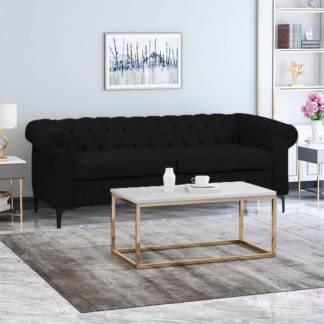 Rolex Fabric Sofa - Black
