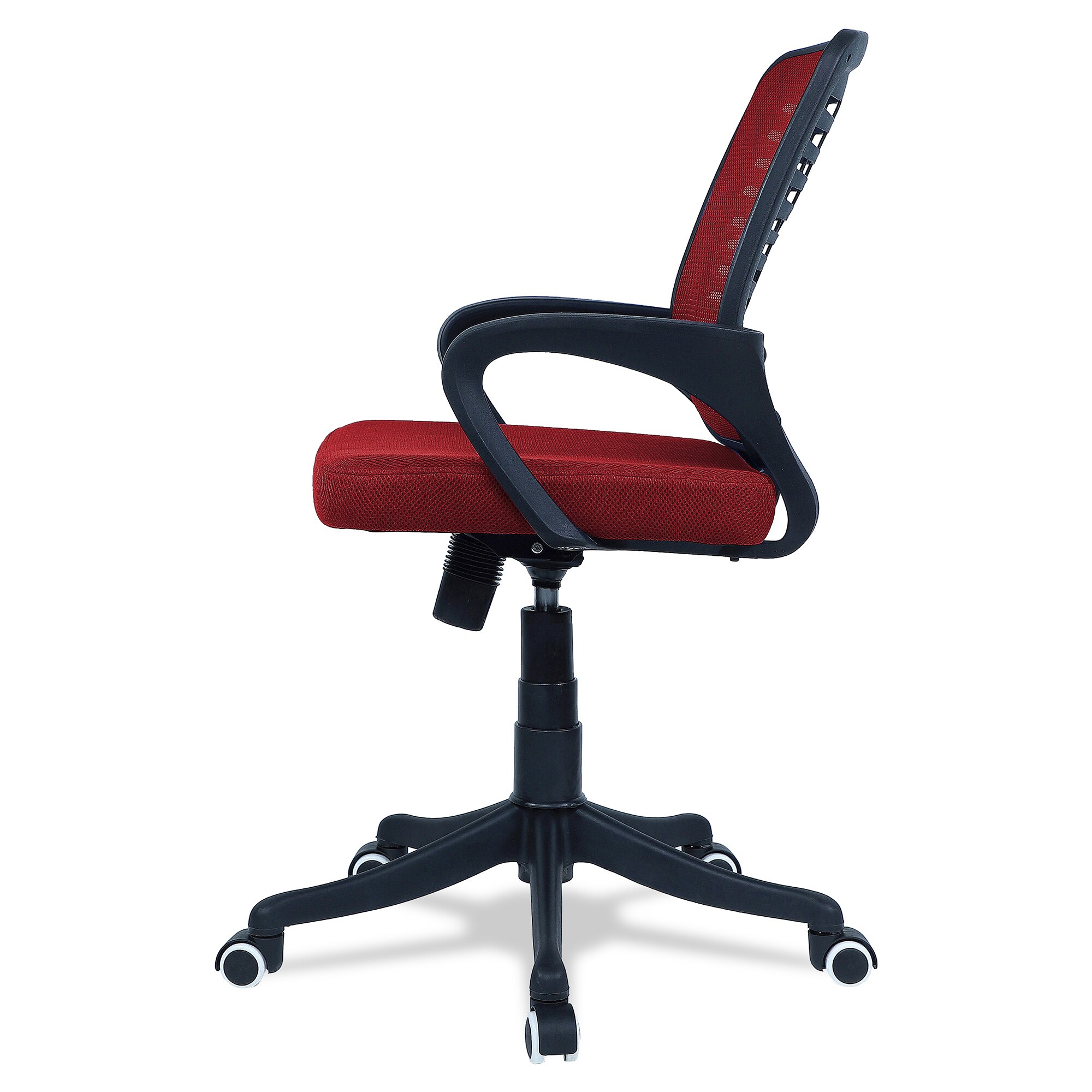 Diicea Mid Back Ergonomic Chair in Red Colour