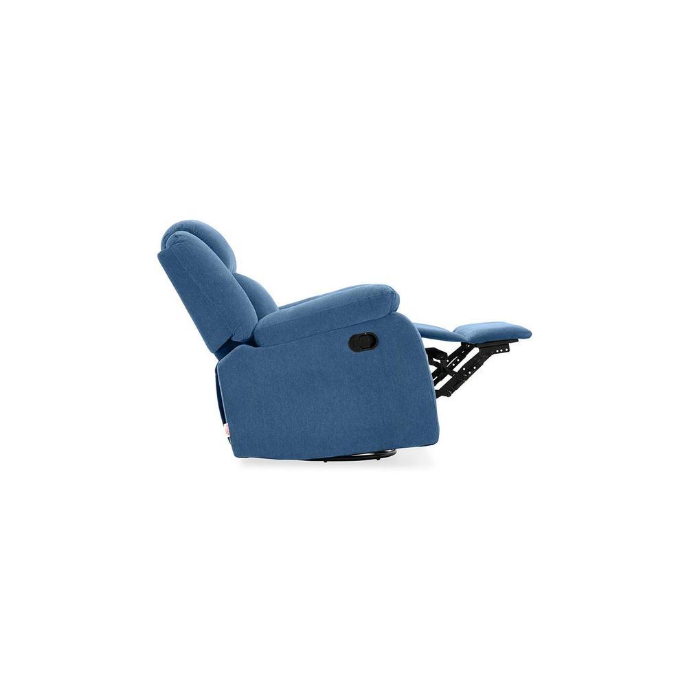 Avalon Fabric One Seater Manual Recliner in Blue Colour