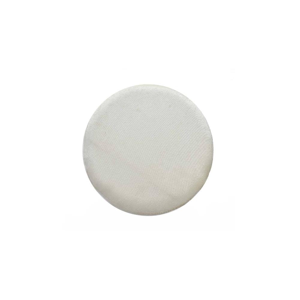 Melanie Solid Wood Stool in Cream Colour