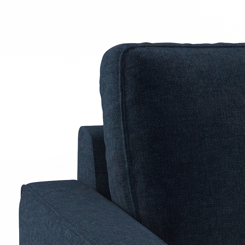 Apollo Sofa Set (Colour : Cobalt, Cushion : Soft, Back Type : High Back, Seater : 3+1+1)