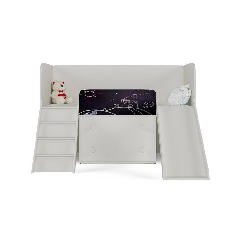 Playdate Engineered Wood Box Storage Bed in White Colour