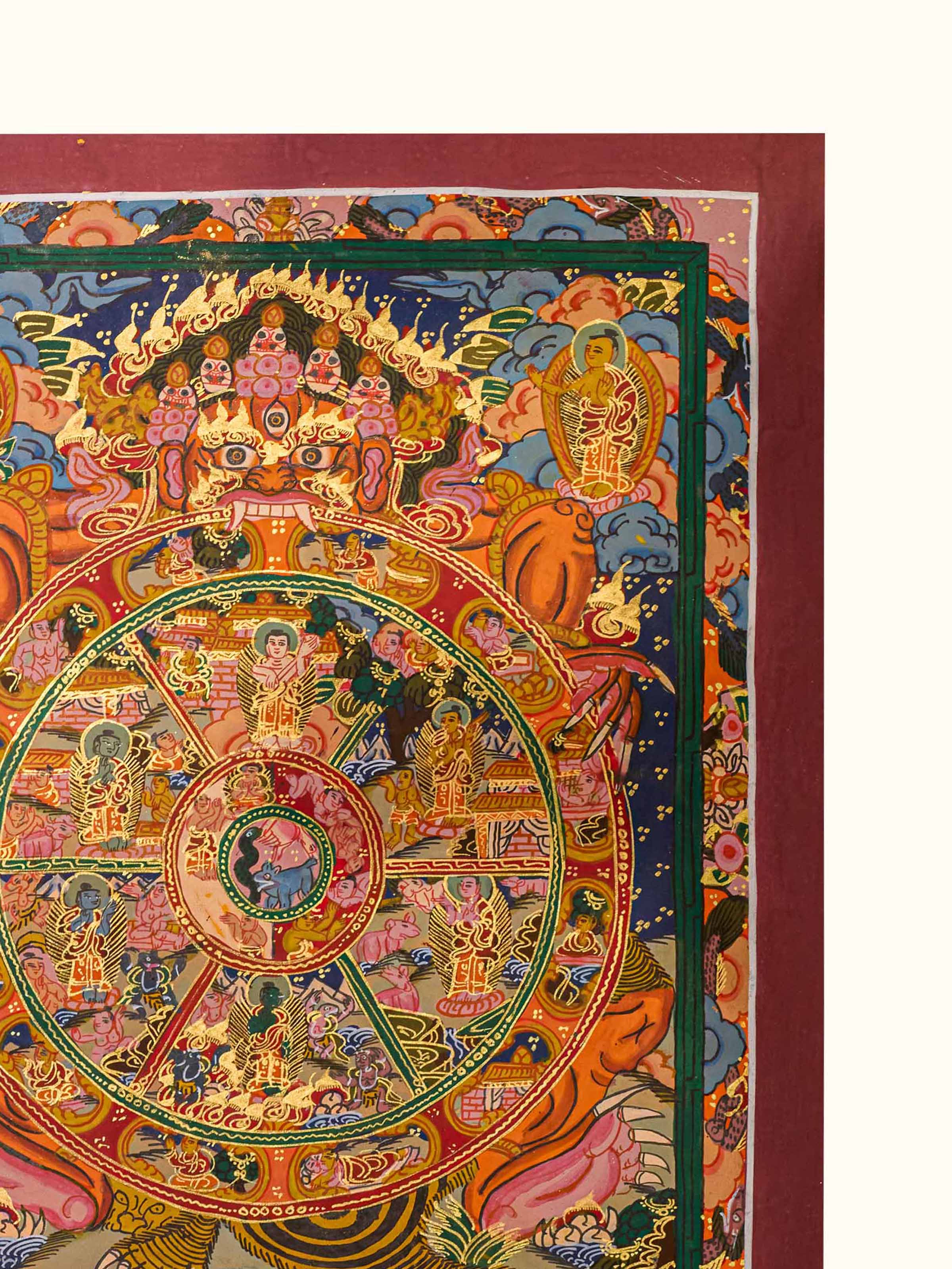 Wheel of Life Thangka Painting