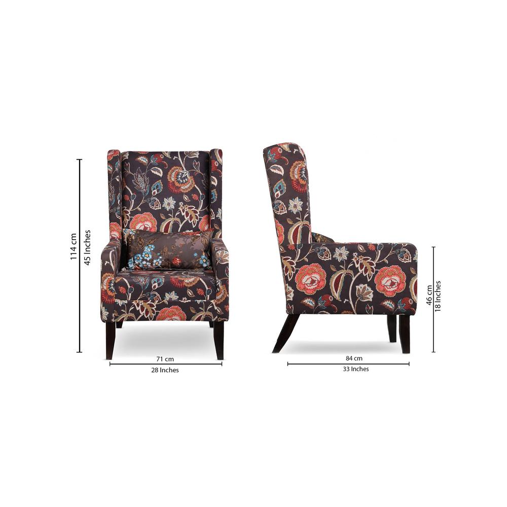 Lyra Accent Chair - Multicolor (Colour : brown)