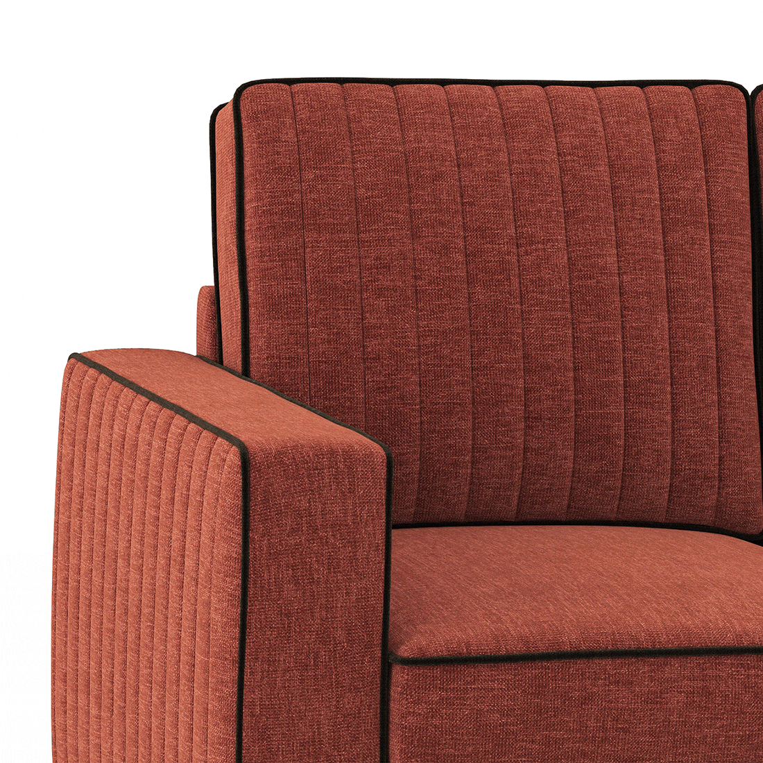 Apollo Neo High Back Sofa (Colour : Dark Coral, Seating Capacity : 1 Seater, Cushion Type : Soft, Back Height : High Back)