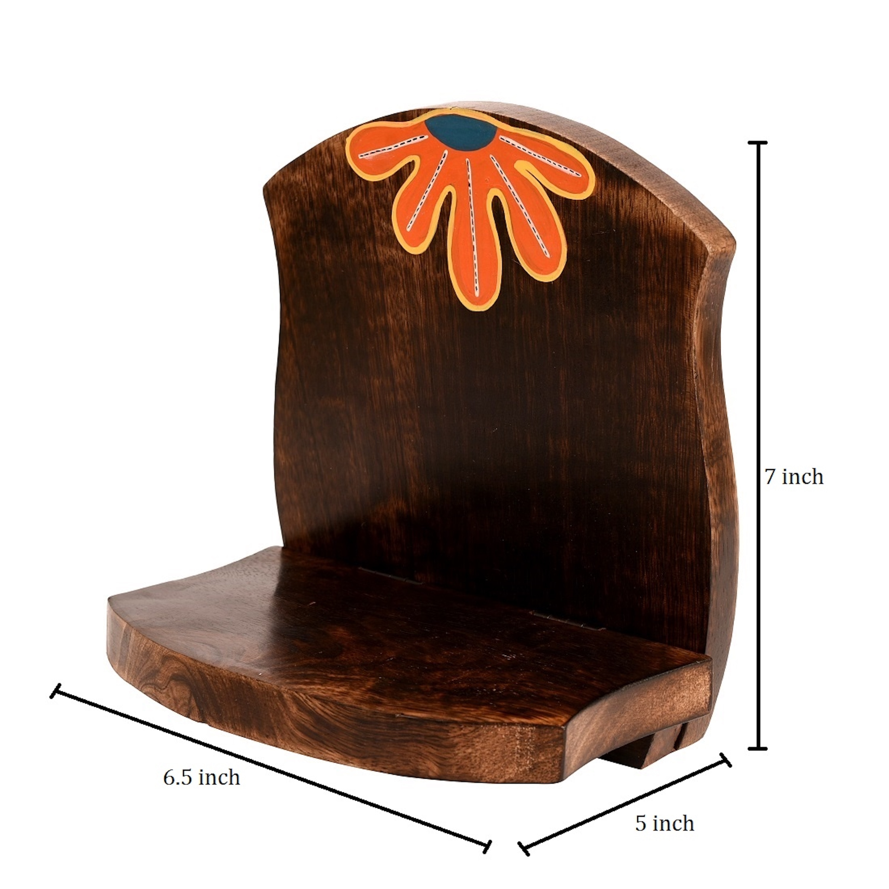 Wall Decor Handcrafted Wooden Shelves (Set of 2) (6.5x5x7)