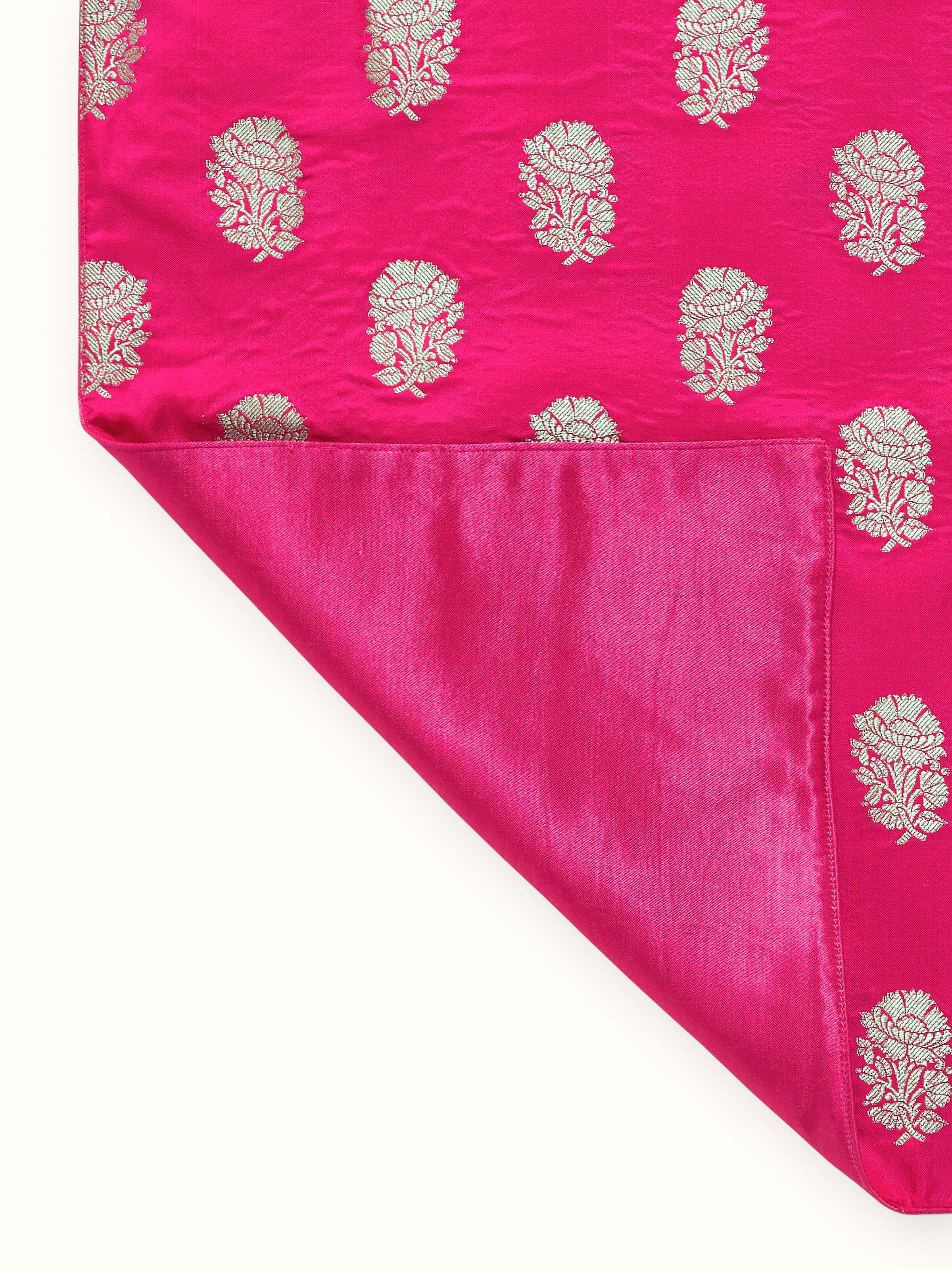 Avasa Rani Buti Silk Banarasi Brocade Handloom Table Runner