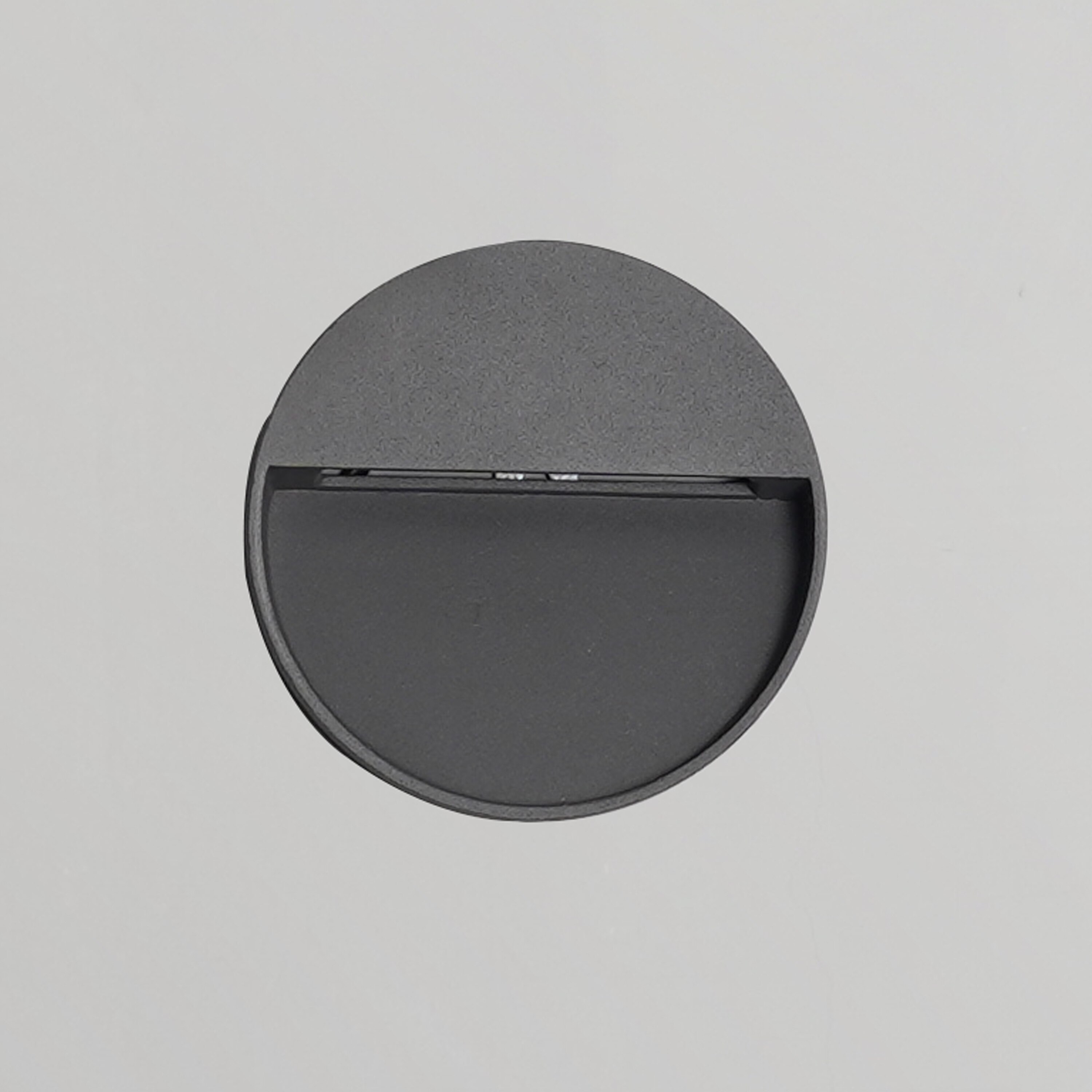 Nilsa Round Surface Led Outdoor Foot Light In Black Finish