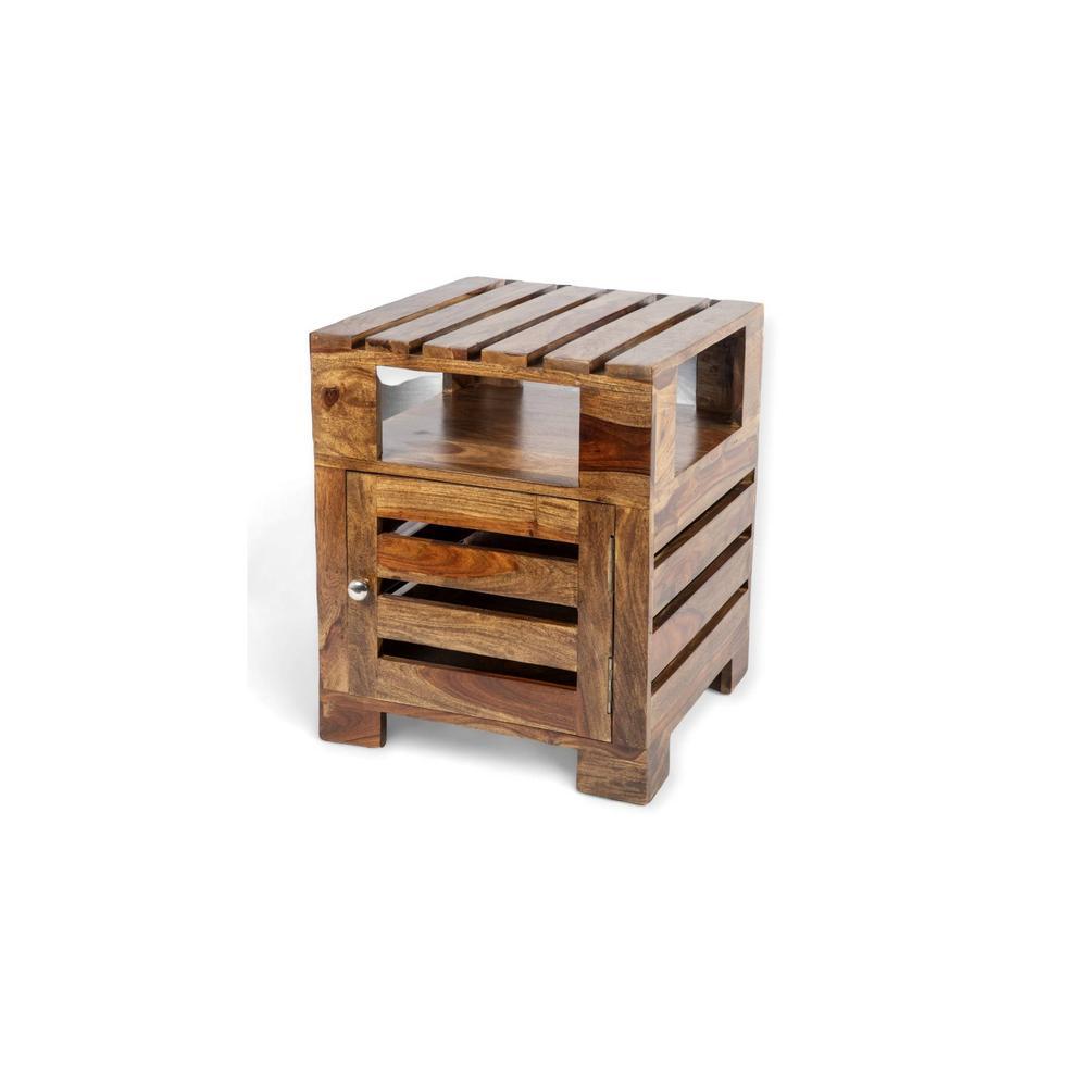 Harvey Side Table - Teak Finish